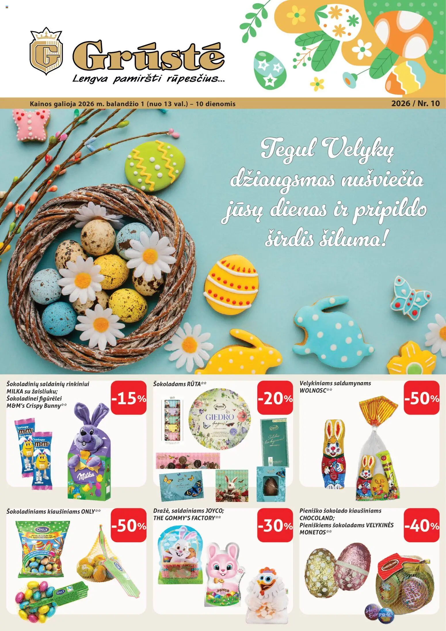 GRUSTE akcijos nuo 01.04.2026 | Puslapis: 1