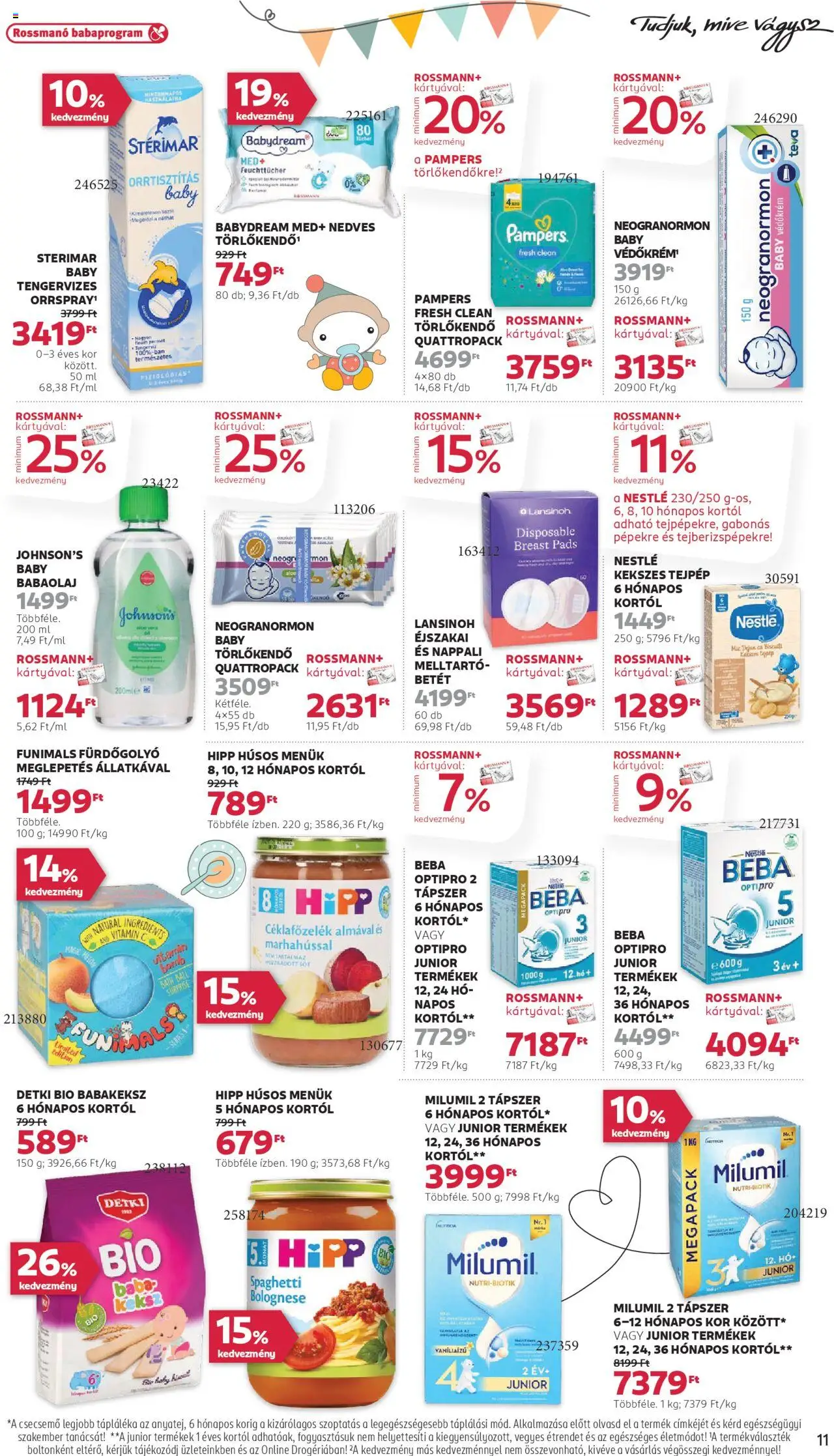 Rossmann akciós ujság - amely érvényes a következő dátumtól: 25.08.2025 | Oldal: 13 | Termékek: Pampers, Vitamin c, Keksz, Melltartó