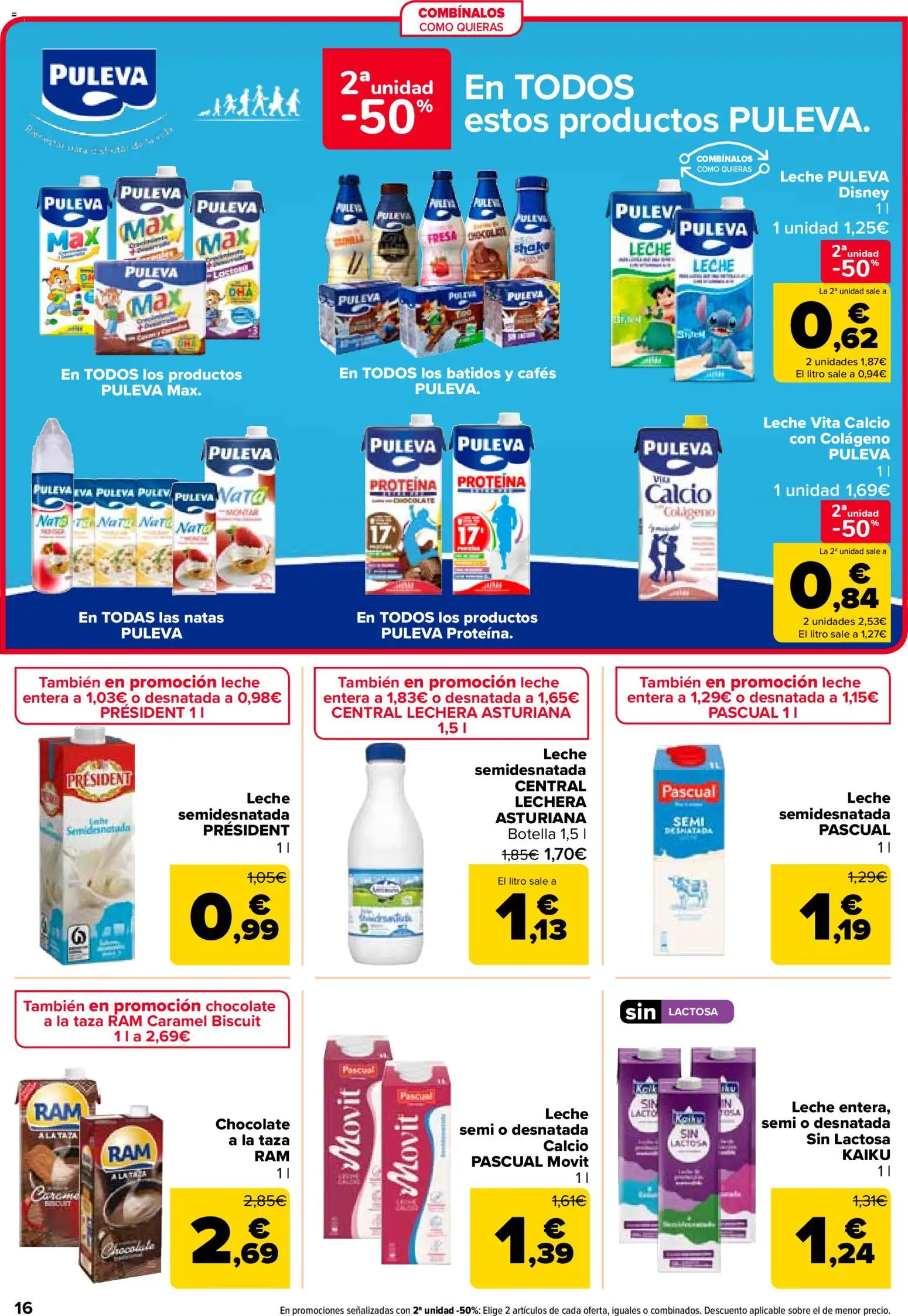 Carrefour folleto │ válido desde el 15.01.2026 | Página: 16 | Productos: Leche entera, Leche, Chocolate