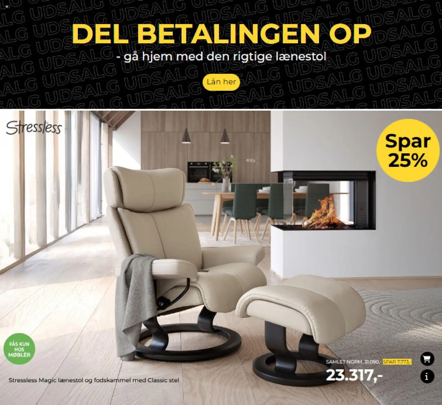 Møblér tilbudsavis – gyldig fra 22.12.2025 | Side: 17 | Produkter: Lænestol, Fodskammel