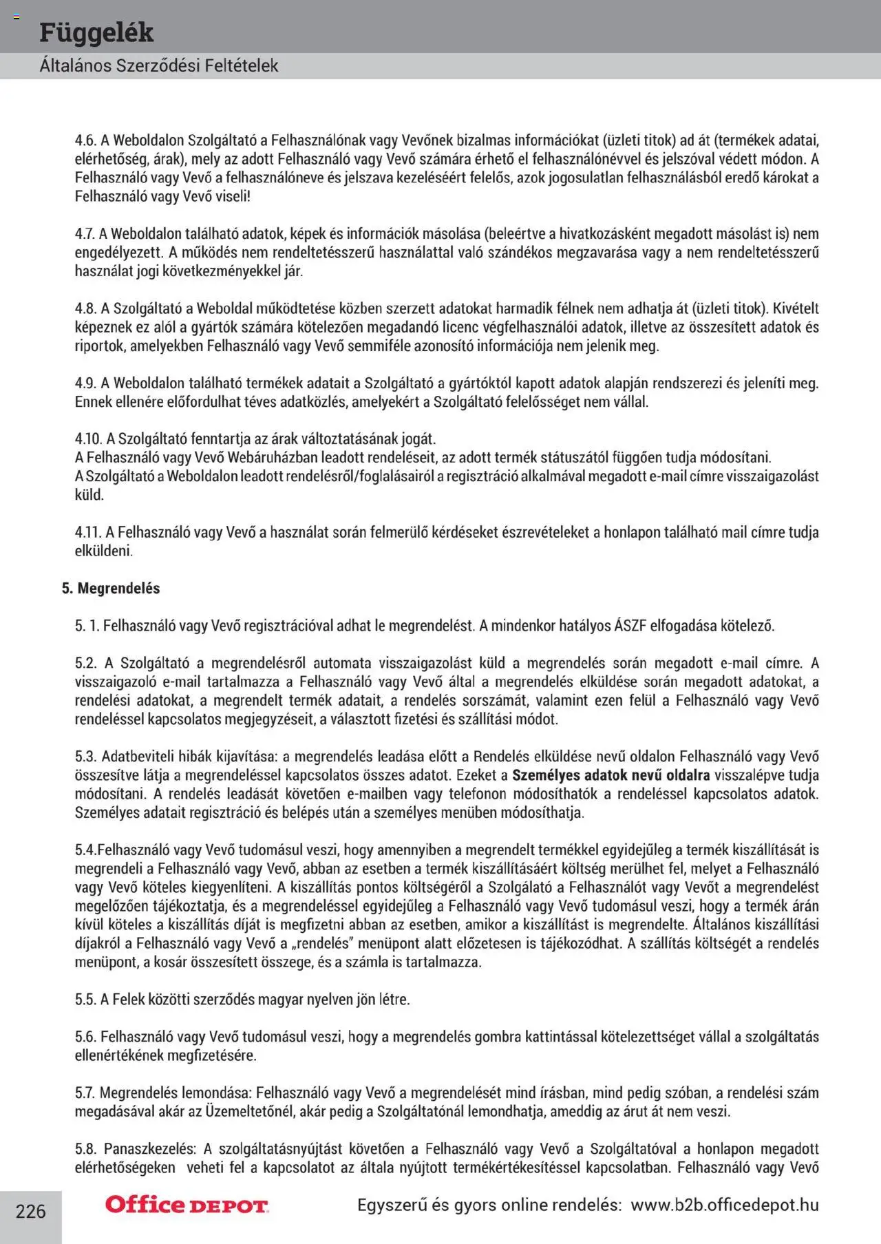 Office Depot akciós ujság - amely érvényes a következő dátumtól: 10.04.2025 | Oldal: 226 | Termékek: Kosár