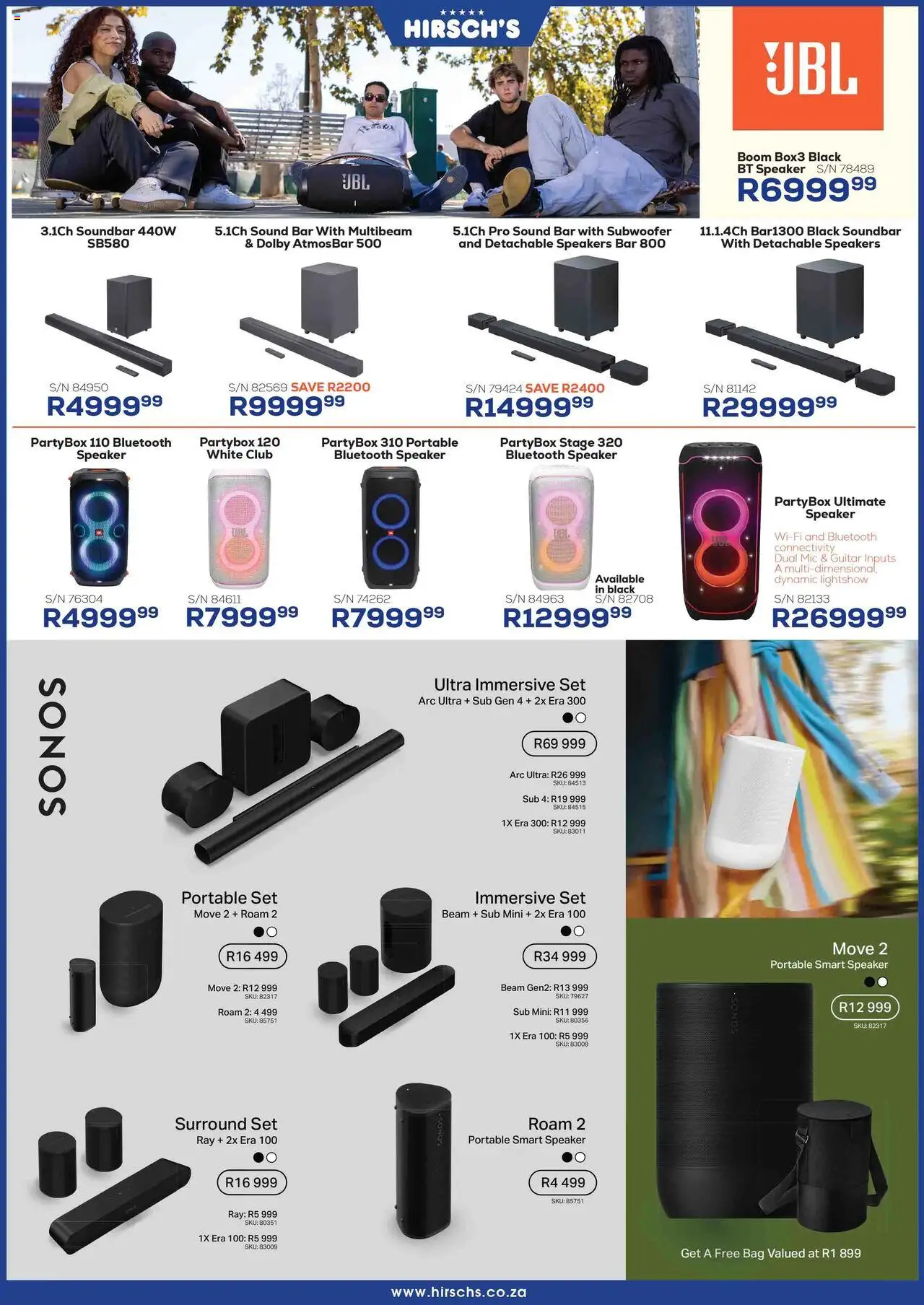 Hirsch's Specials │ valid from 24.06.2025 | Page: 4 | Products: Bag, Speaker, Soundbar, Subwoofer