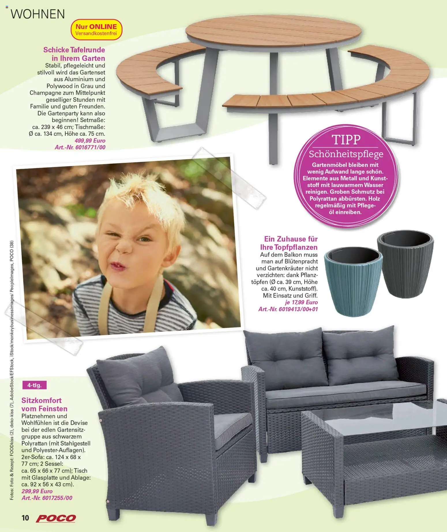 Poco Prospekt Wohnwelt Frühling 2026 – gültig ab 16.02.2026 | Seite: 10 | Produkte: Sessel, Öl, Tisch, Gartenmöbel