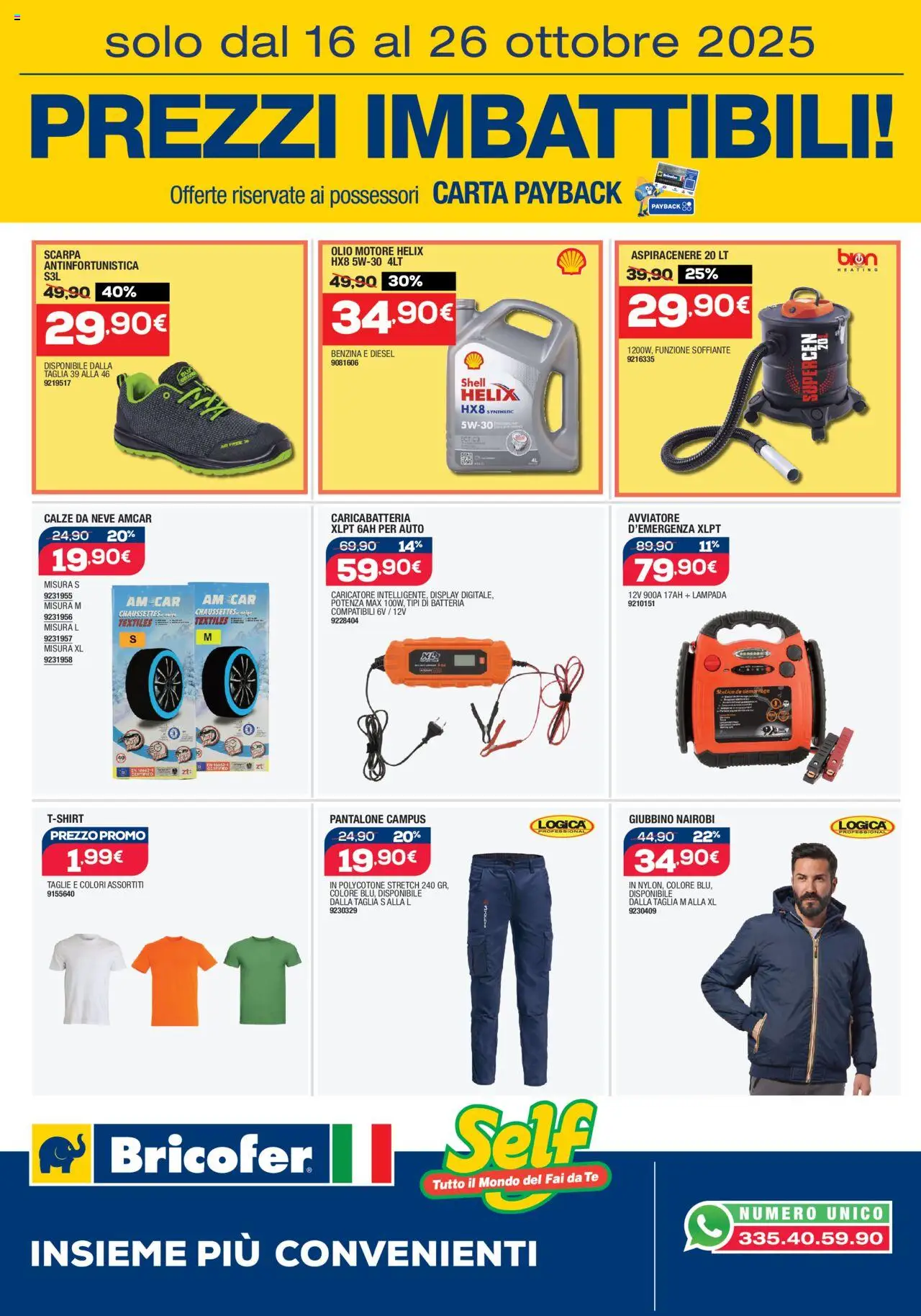 Volantino Self del 16.10.2025 | Pagina: 7 | Prodotti: Olio motore, Olio, Batteria, Lampada
