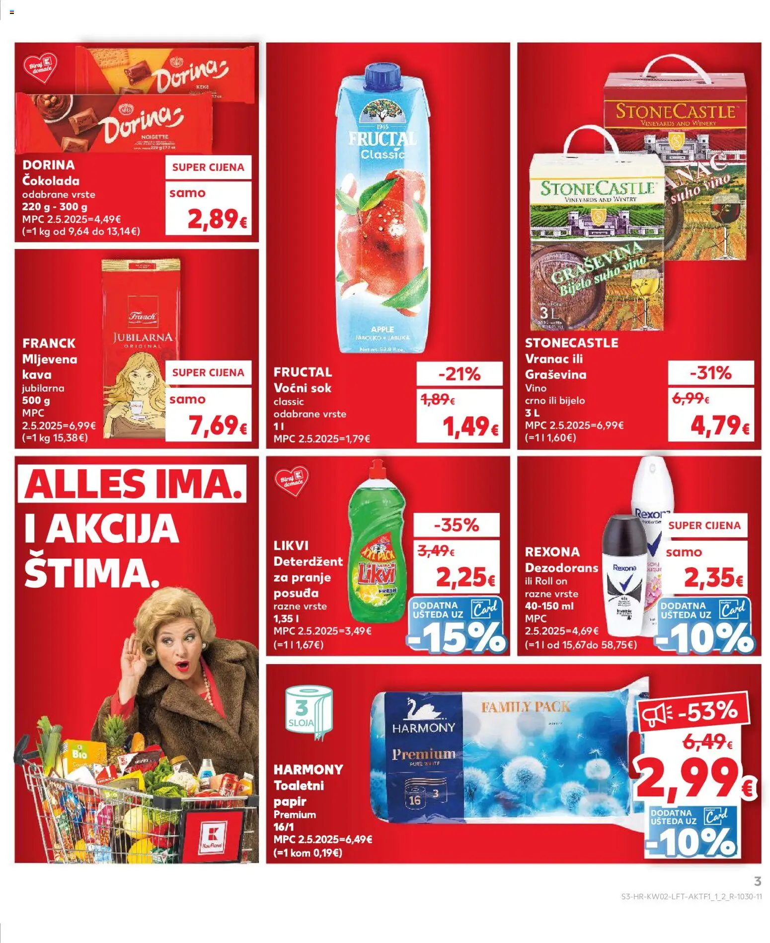 Kaufland katalog | vrijedi od 07.01.2026 | Stranica: 3 | Proizvodi: Dorina, Kava, Sok, Vino
