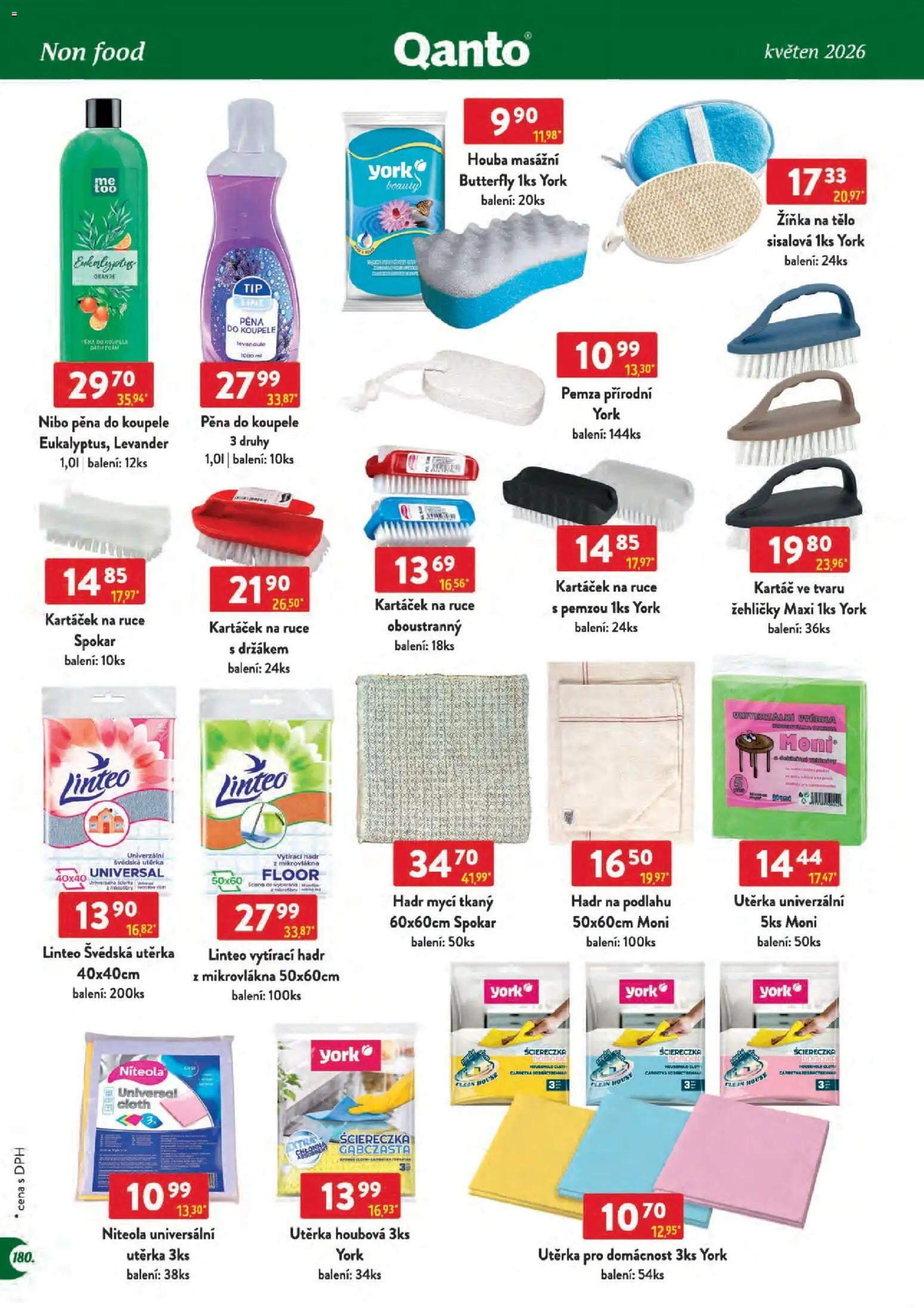 Astur & Qanto leták - Velkoobchod 05/2026 od 01.05.2026 | Strana: 180 | Produkty: Pěna do koupele, Eukalyptus, Utěrka, Kartáč