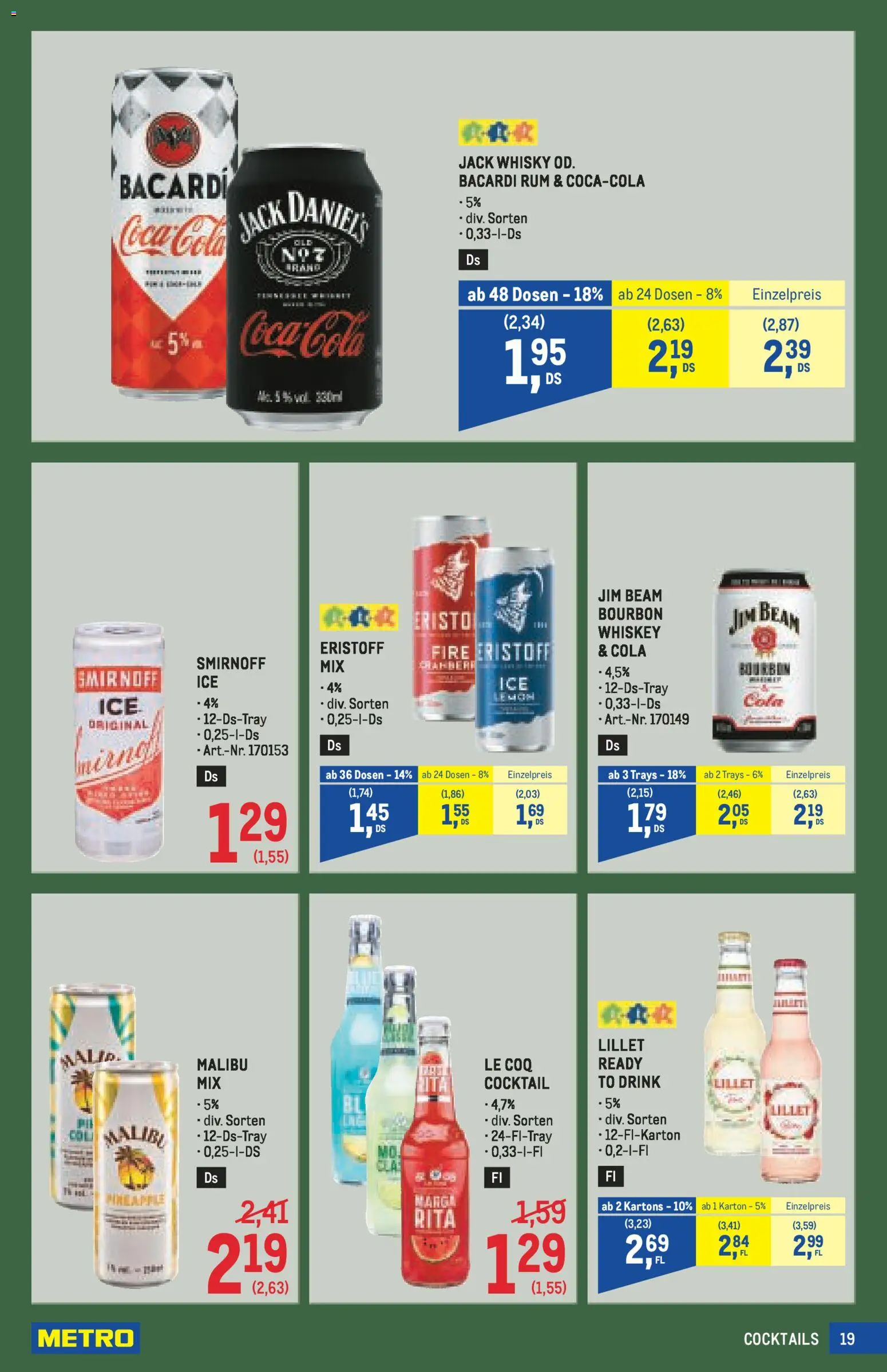 Metro angebote Getränke Spezial gültig ab 30.04.2026 | Seite: 19 | Produkte: Whiskey, Bourbon