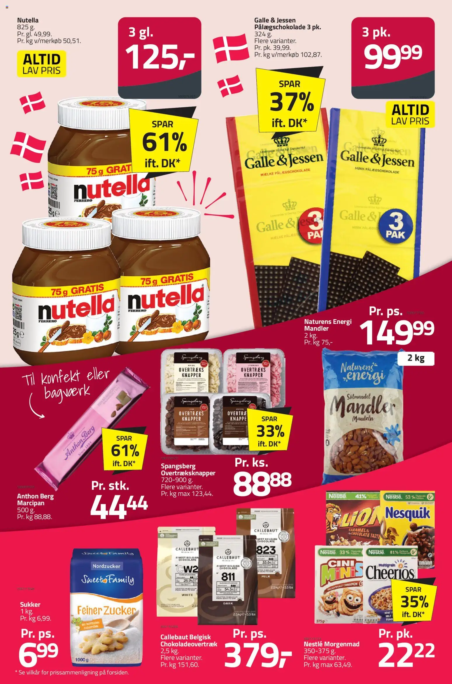 Fleggaard tilbudsavis – gyldig fra 18.02.2026 | Side: 39 | Produkter: Pålæg, Mandler, Pålægschokolade, Sukker