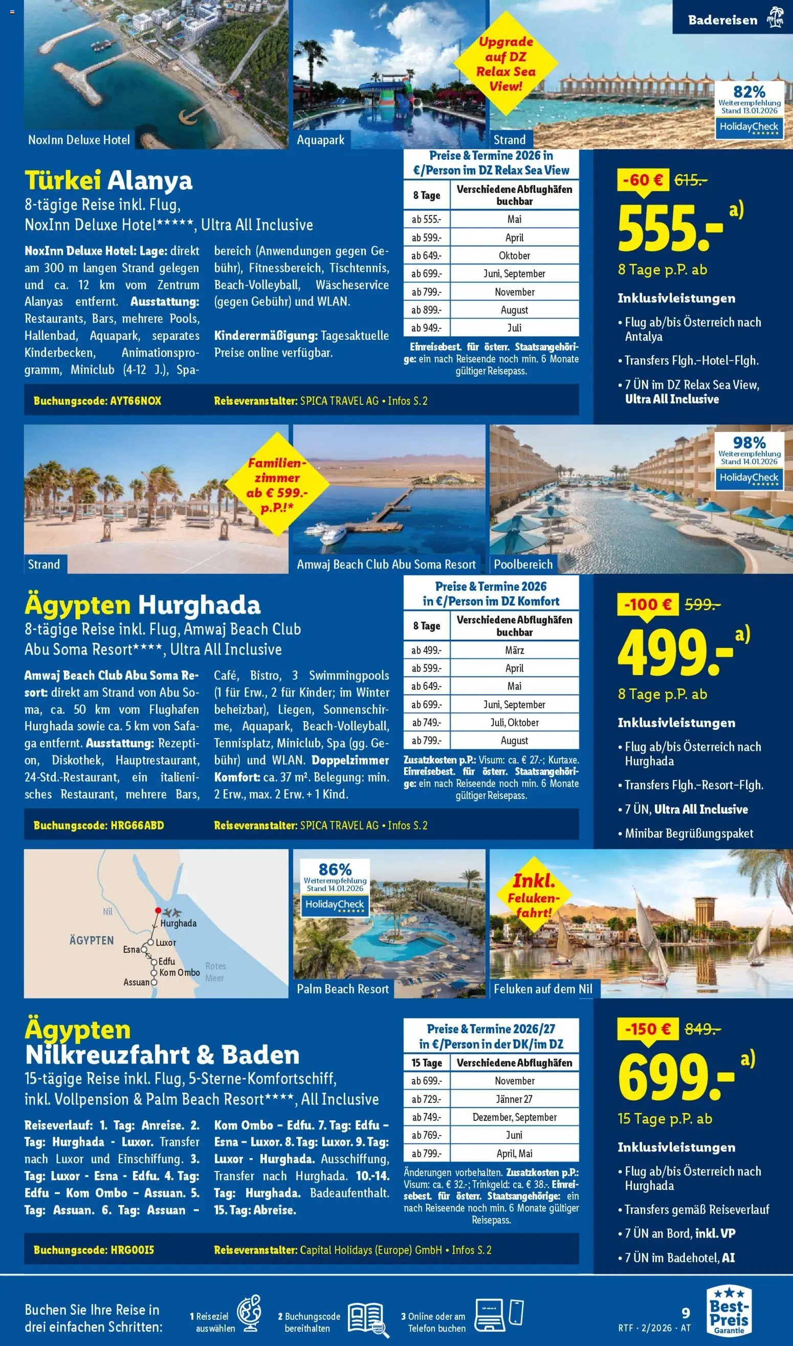 Lidl Februar/März Reise - Highlights gültig ab 14.02.2026 | Seite: 9 | Produkte: Telefon