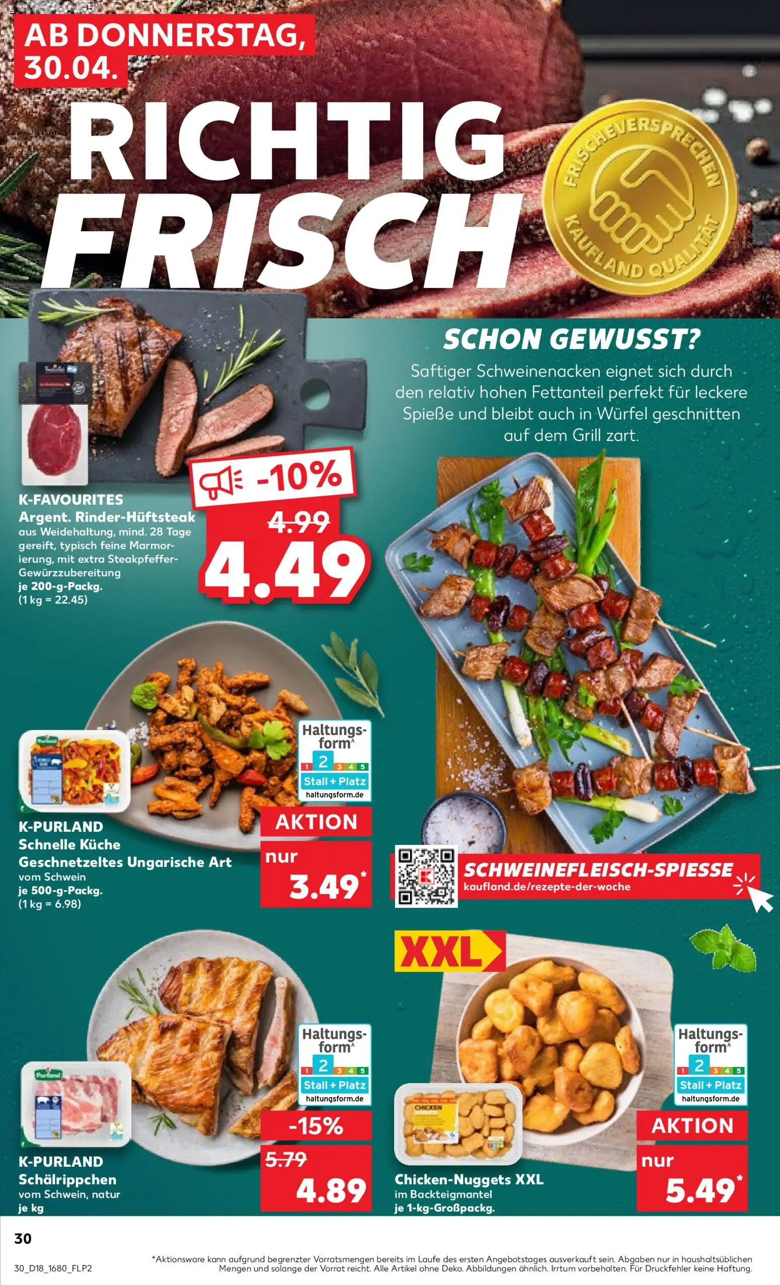 Kaufland Prospekt Speyer	 – gültig ab 30.04.2026 | Seite: 30 | Produkte: Grill, Küche, Spieße, Steak