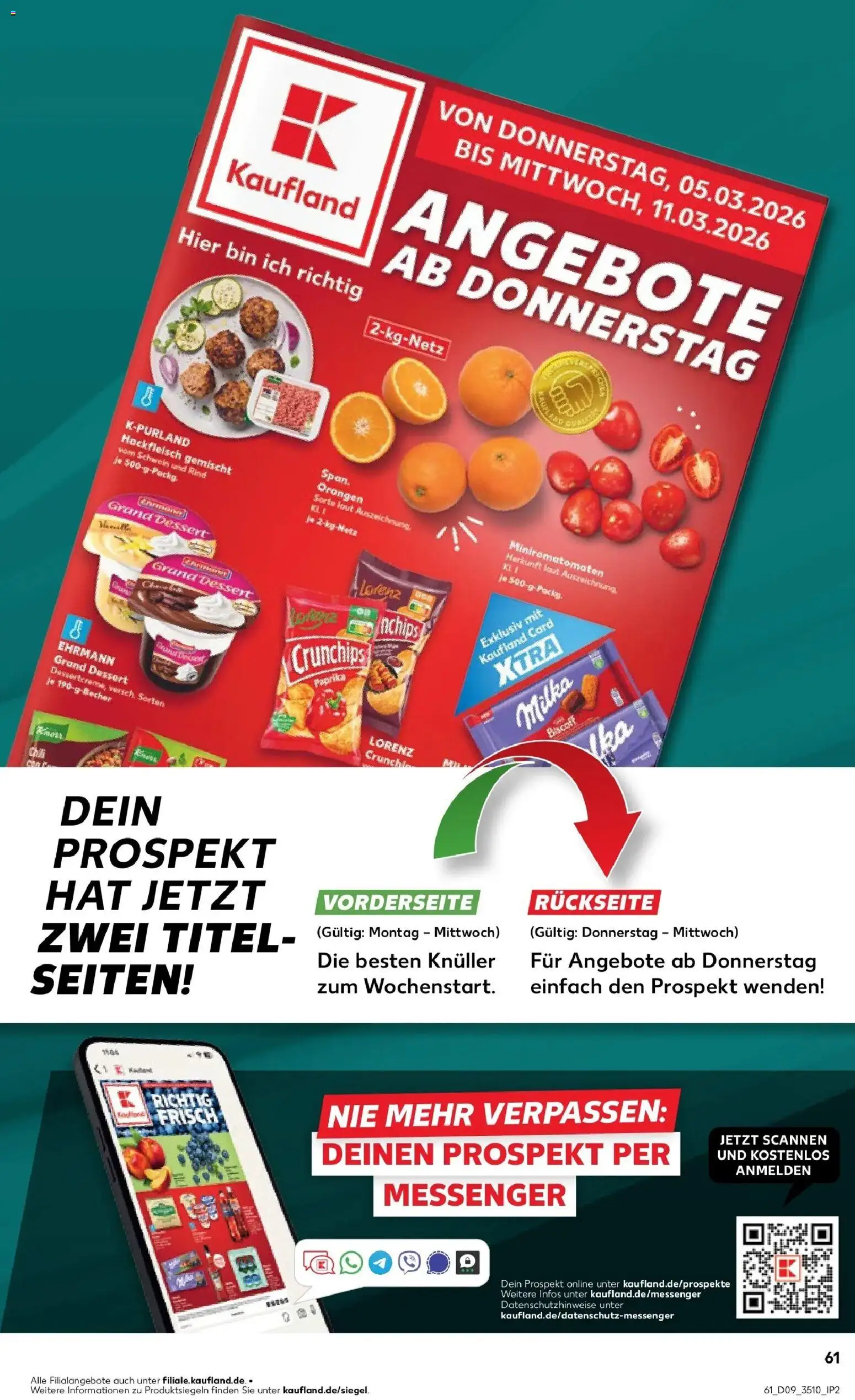 Kaufland prospekt Hoyerswerda	 – gültig ab 26.02.2026 | Seite: 61 | Produkte: Orangen, Milka, Lorenz crunchips, Chips