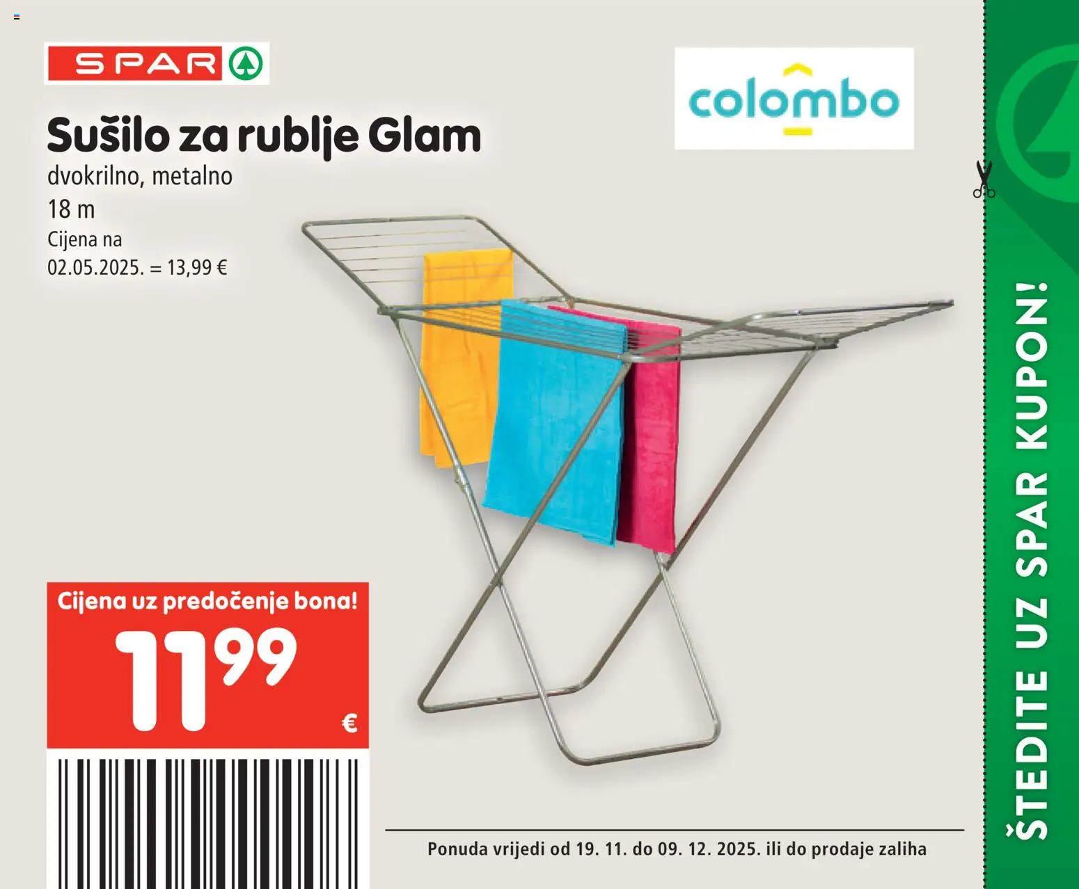 Spar katalog | vrijedi od 19.11.2025 | Stranica: 24 | Proizvodi: Sušilo za rublje