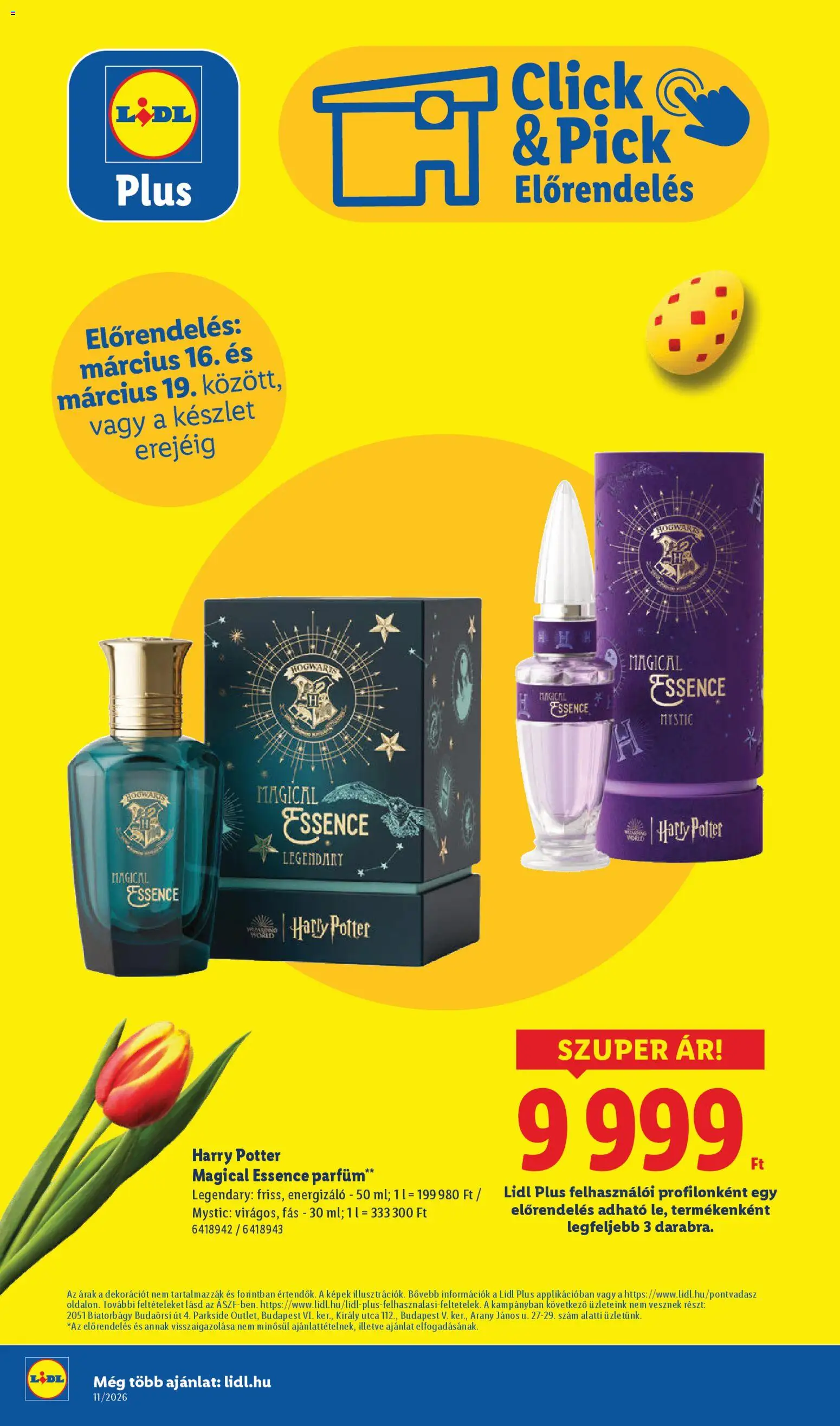 Lidl akciós ujság - amely érvényes a következő dátumtól: 12.03.2026 | Oldal: 58 | Termékek: Parkside, Pick, Parfüm