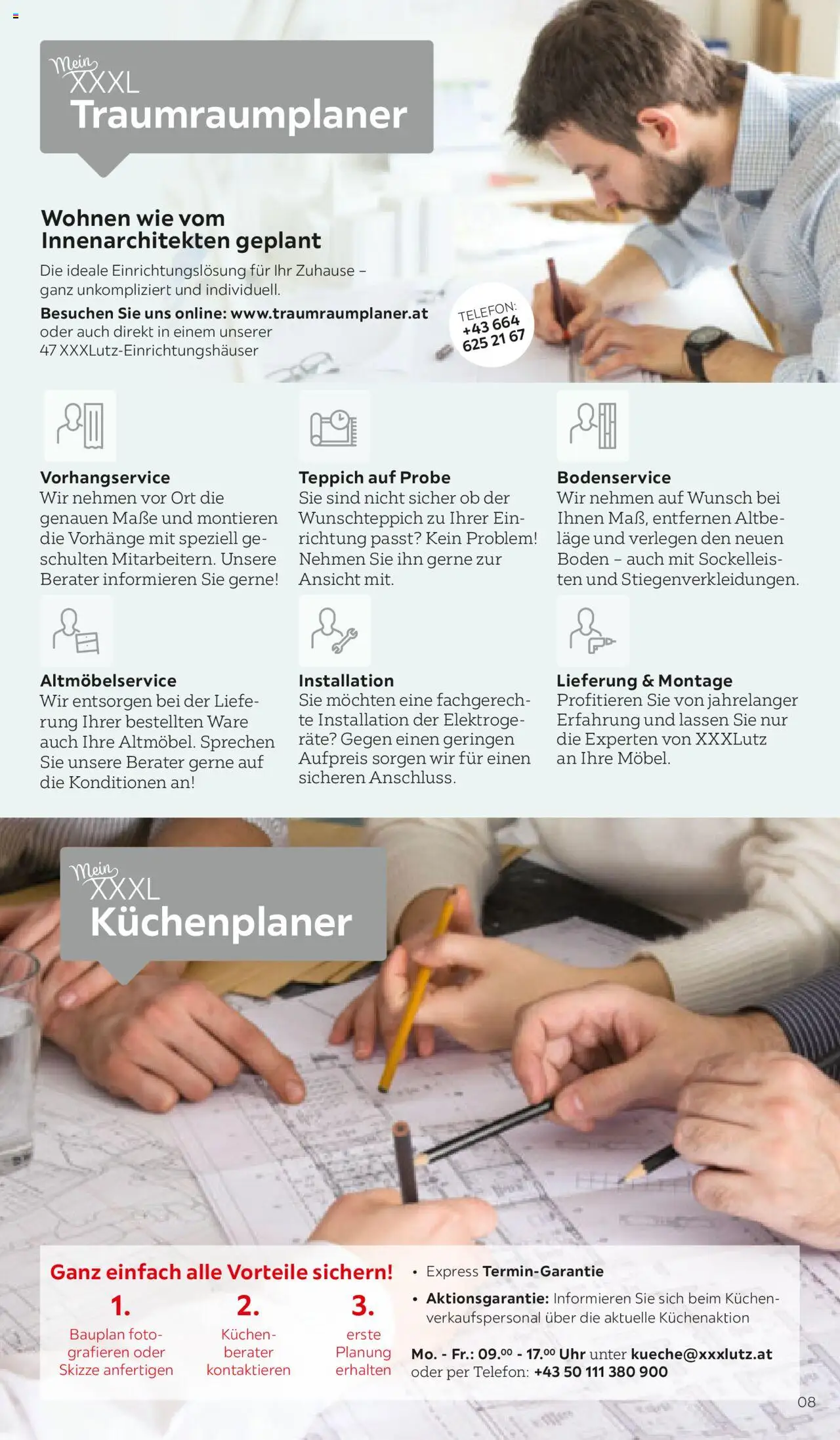 XXXLutz Preisepass gültig ab 01.08.2025 | Seite: 8 | Produkte: Telefon, Uhr, Teppich