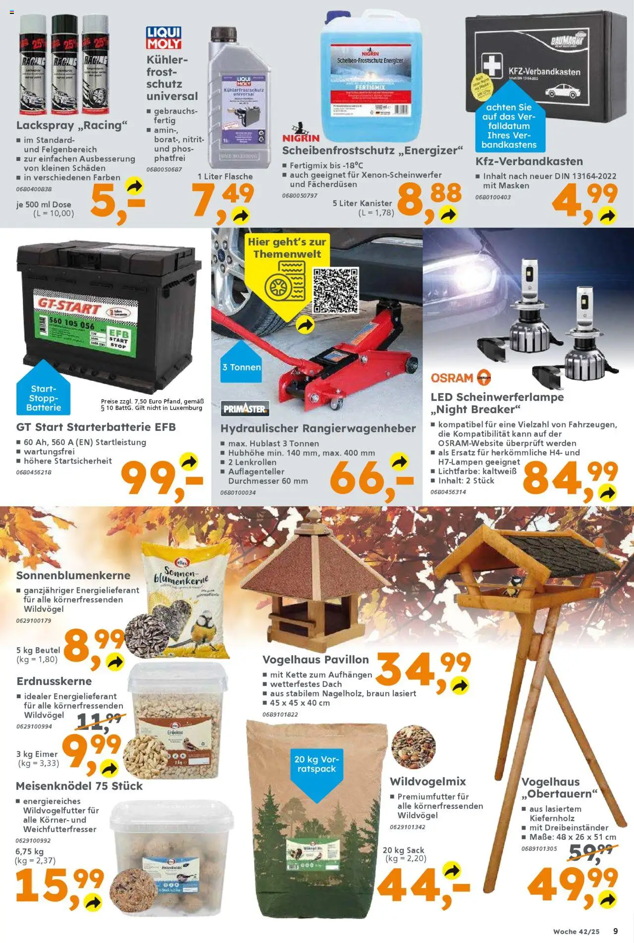 Globus Baumarkt prospekt Suhl – gültig ab 13.10.2025 | Seite: 9 | Produkte: Batterie