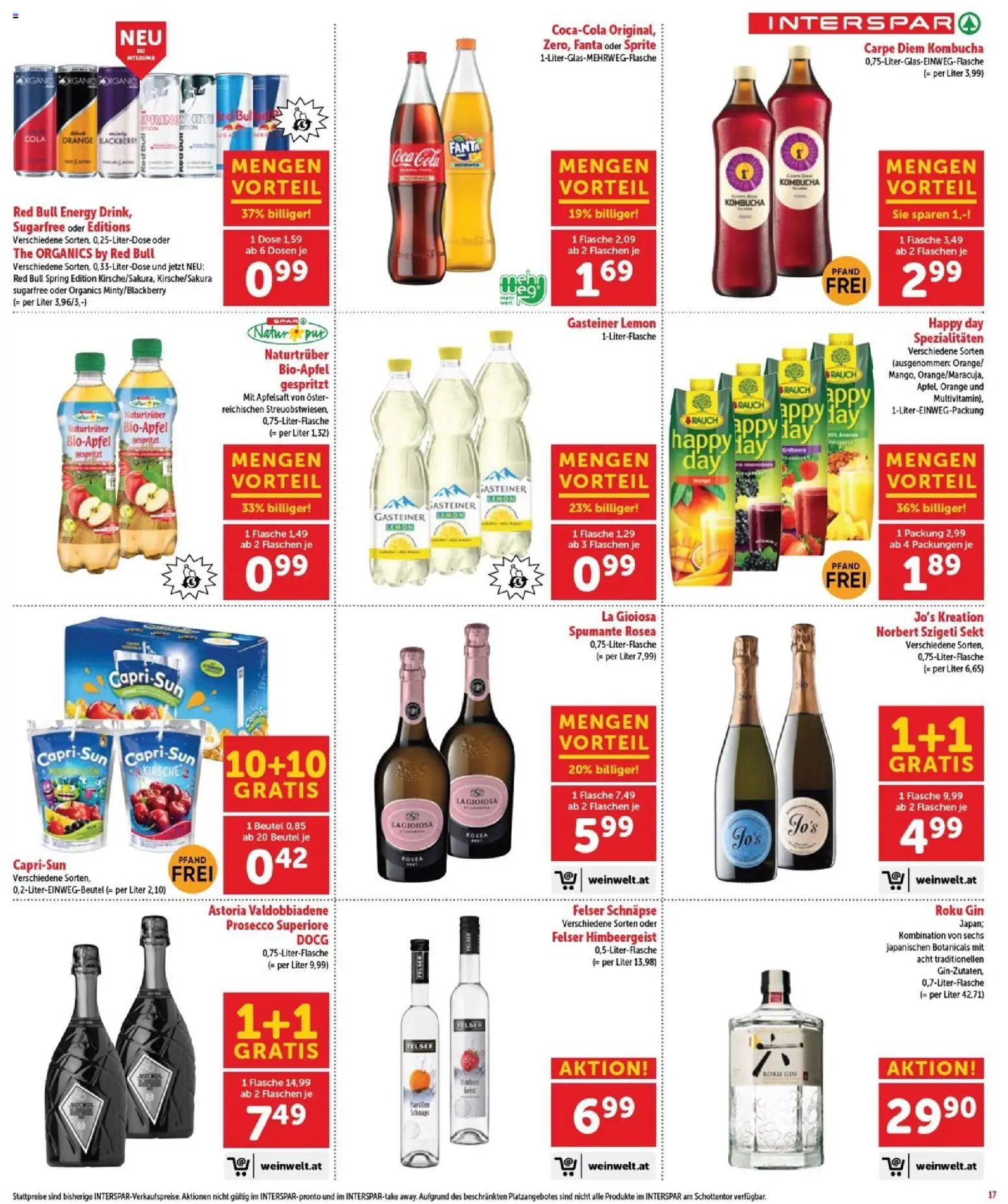 Interspar Flugblatt - Burgenland gültig ab 26.03.2026 | Seite: 19 | Produkte: Gin, Planche de surf