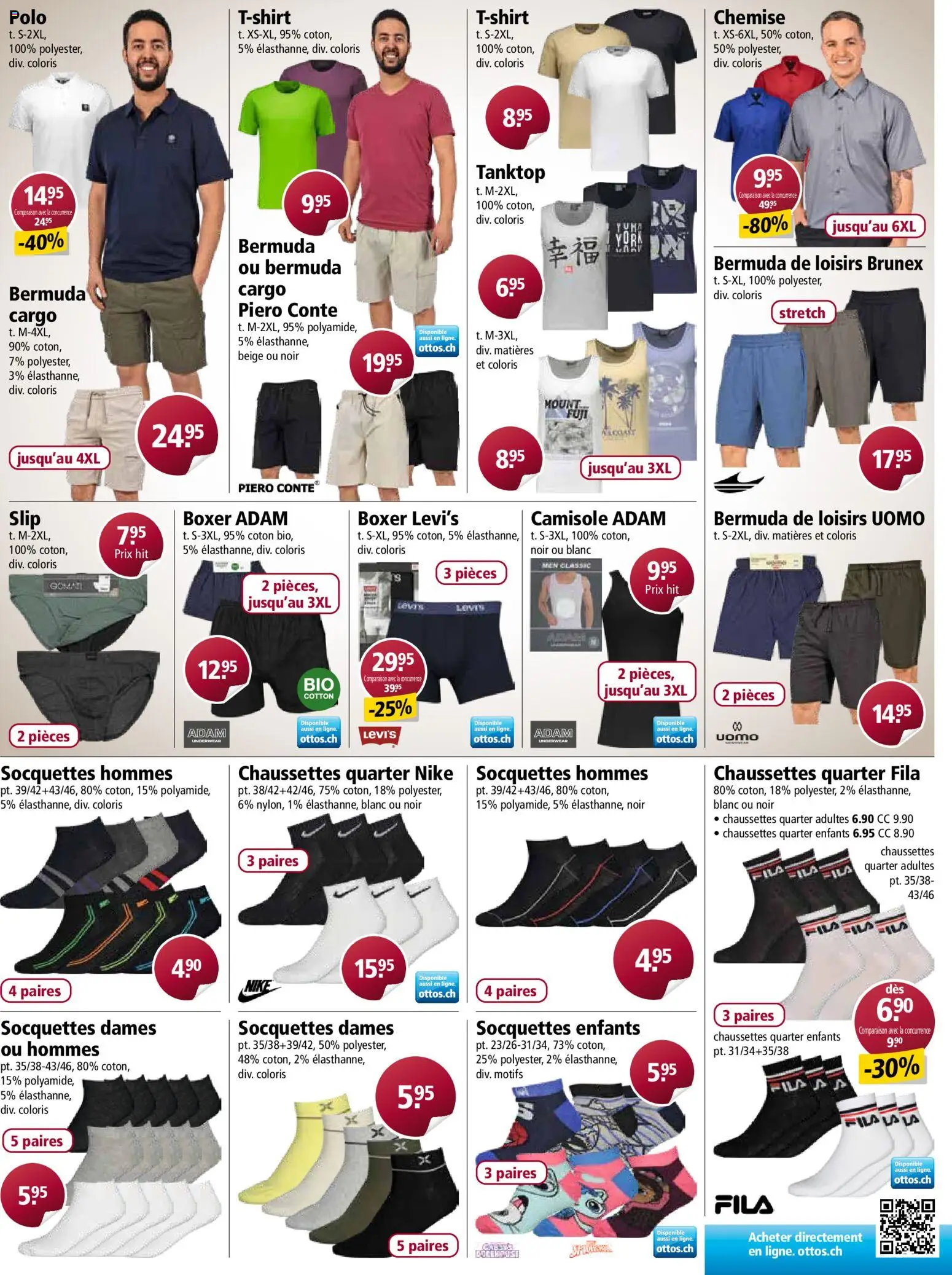 Otto's Aktionen FR – gültig ab 25.03.2026 | Seite: 9 | Produkte: Tanktop, Slip, Boxer, Bermuda