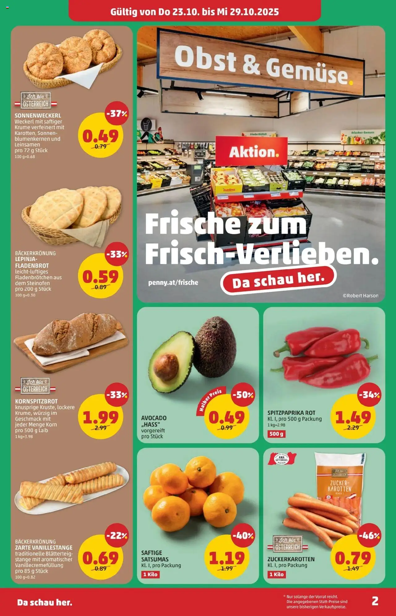 Penny Markt - Eröffnung in 7121 Weiden am See gültig ab 23.10.2025 | Seite: 2 | Produkte: Avocado, Obst, Zucker