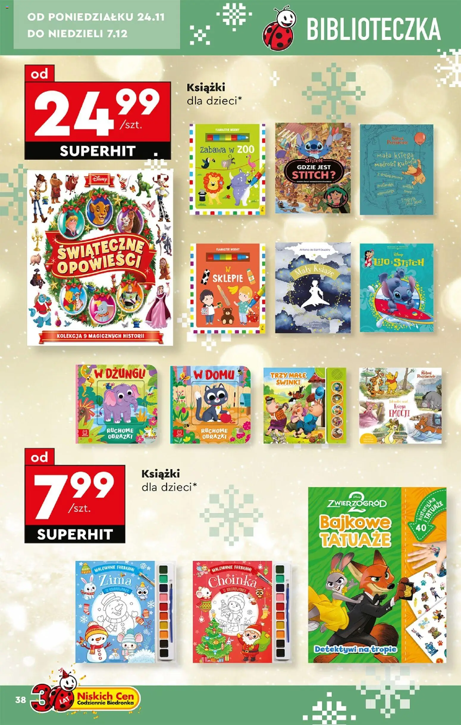 Biedronka Black Friday od 24.11.2025 | Strona: 40 | Produkty: Choinka, Książki