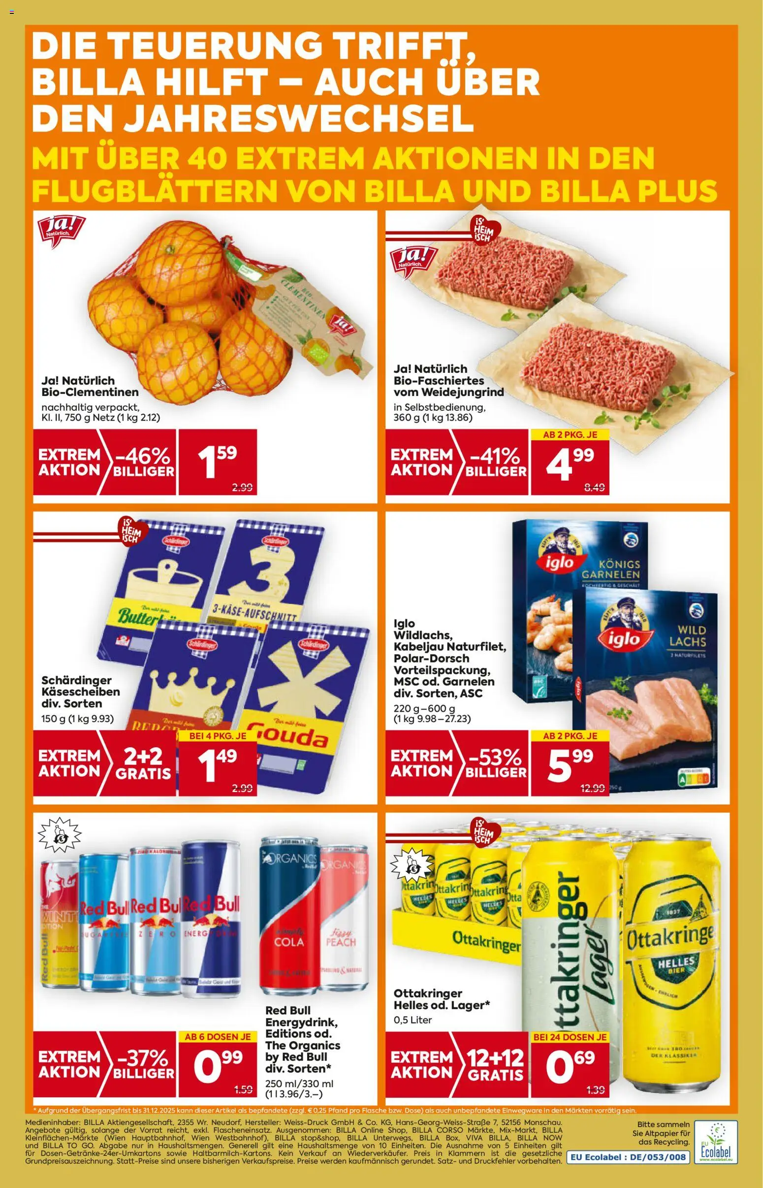 Billa Flugblatt - Niederösterreich gültig ab 27.12.2025 | Seite: 16 | Produkte: Bier