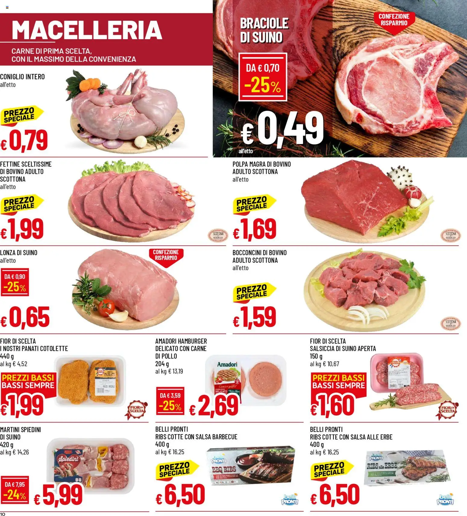 Volantino Galassia del 05.03.2026 | Pagina: 10 | Prodotti: Bovino, Salsa, Salsa barbecue, Spiedini