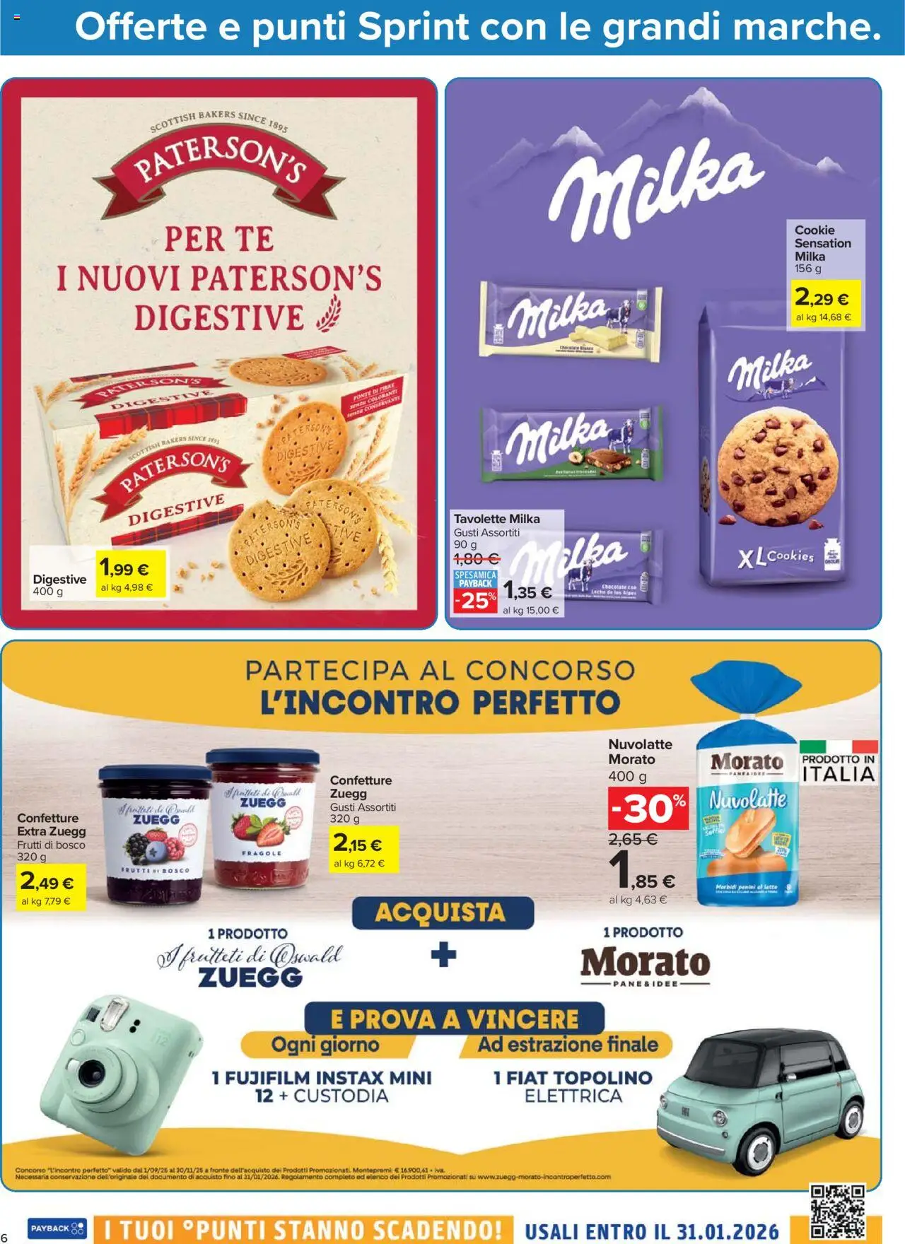 Volantino Carrefour del 20.10.2025 | Pagina: 6 | Prodotti: Tè, Fragole, Latte