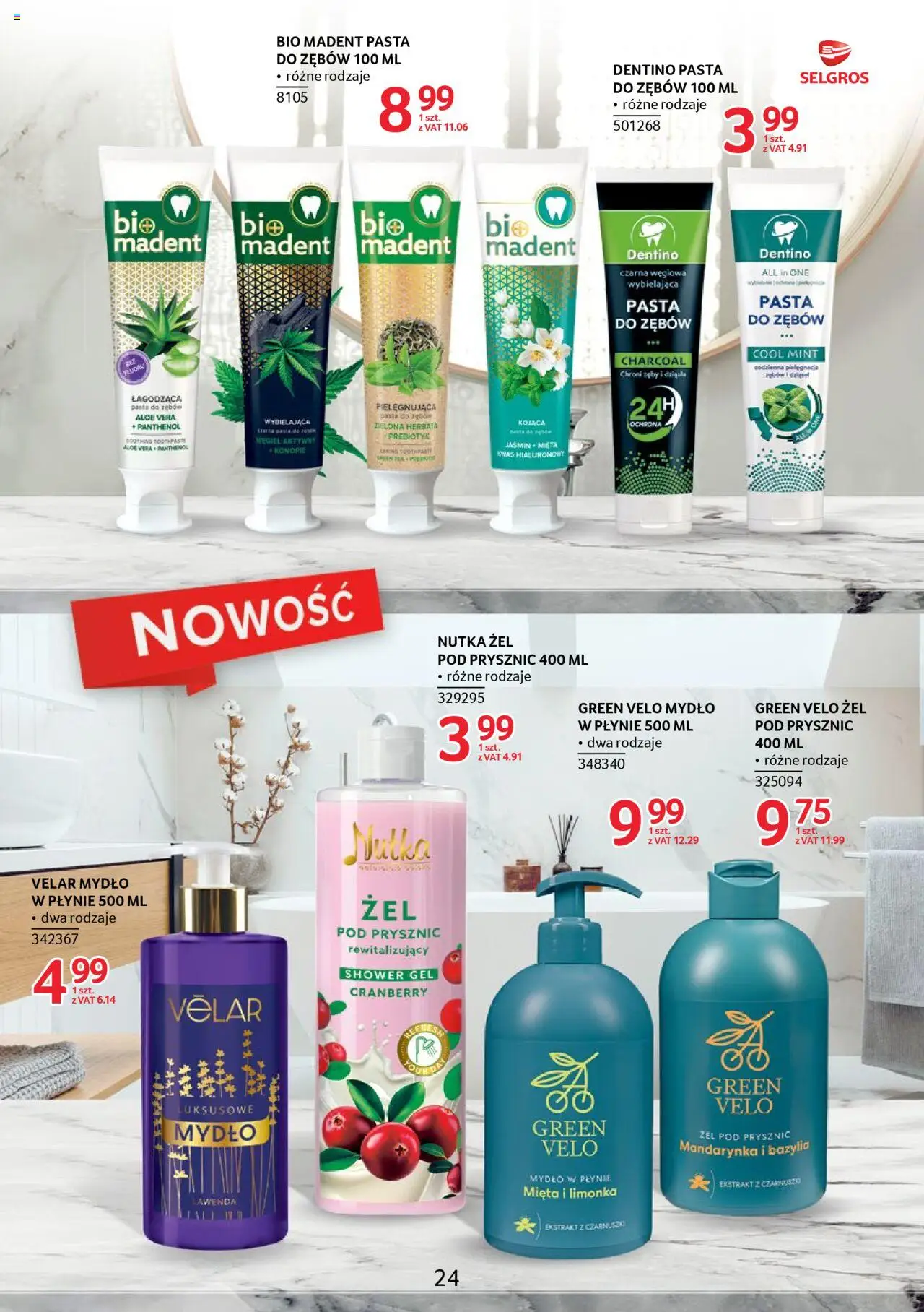 Selgros cash&carry Gazetka - Markowe produkty od 09.10.2025 | Strona: 23 | Produkty: Limonka, Herbata, Żel pod prysznic, Pasta do zębów