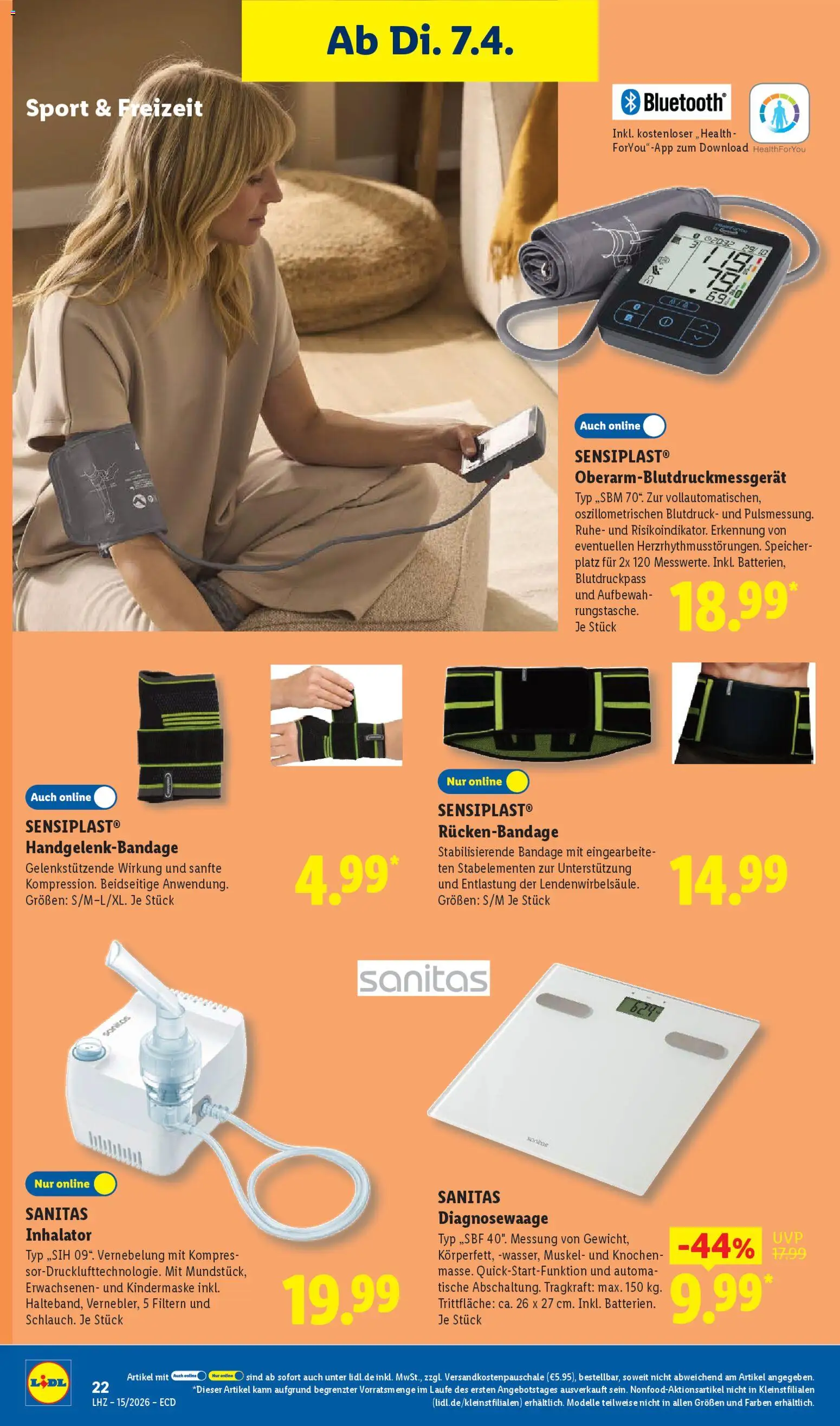 Lidl Německo leták od 07.04.2026 | Strana: 36 | Produkty: Inhalátor