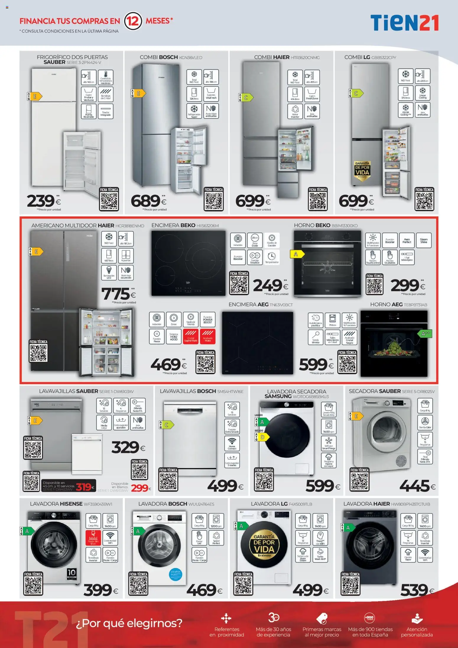 Tien 21 folleto │ válido desde el 01.02.2026 | Página: 3 | Productos: Secadora, Horno, Lavavajillas, Combi