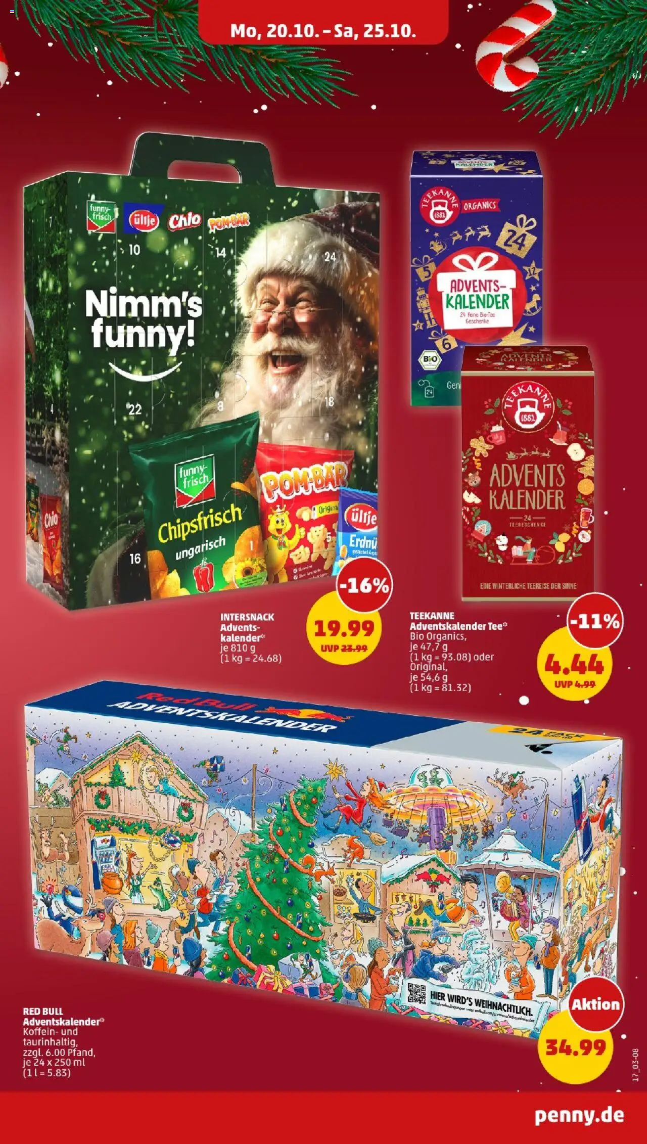 Penny - Niedersachsen – gültig ab 20.10.2025 | Seite: 17 | Produkte: Red bull, Teekanne, Tee
