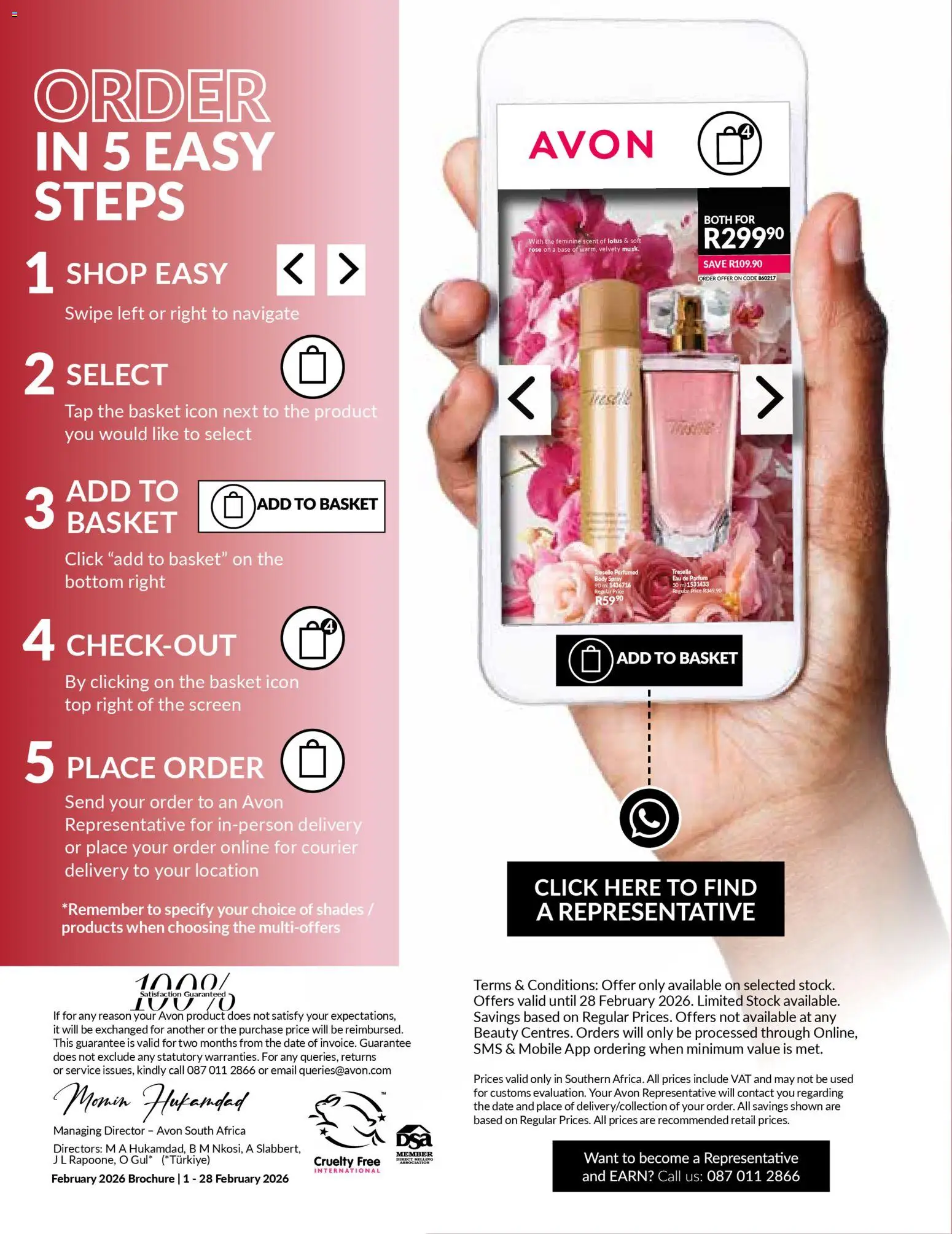 New Avon catalogue – valid from 31.01.2026 | Page: 6 | Products: Basket, Body spray, Tap, Stock