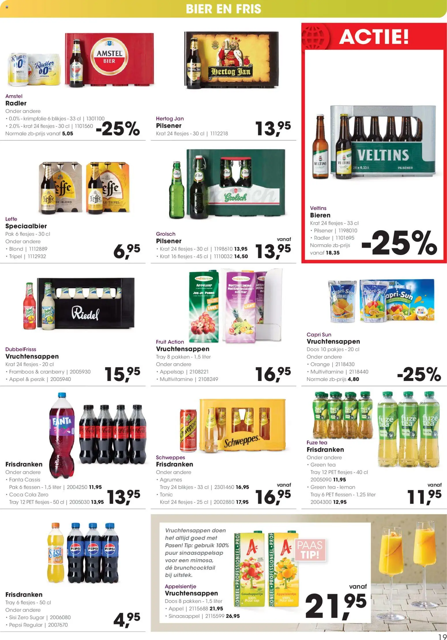 {H1} | Pagina: 19 | Producten: Citroen, Pepsi, Cassis, Pet