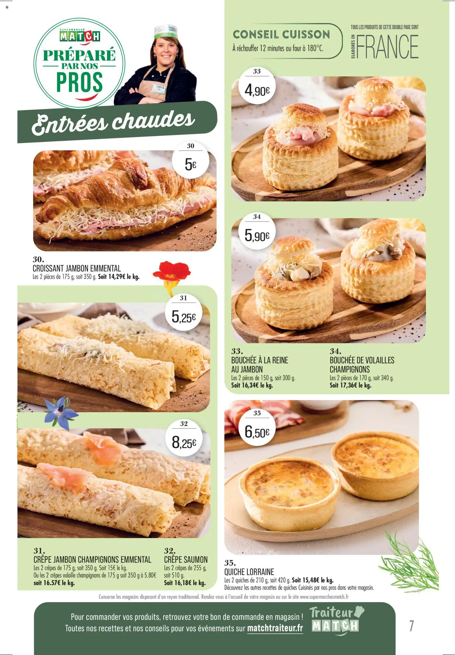 {H1} | Page: 7 | Produits: Four, Emmental, Jambon, Saumon