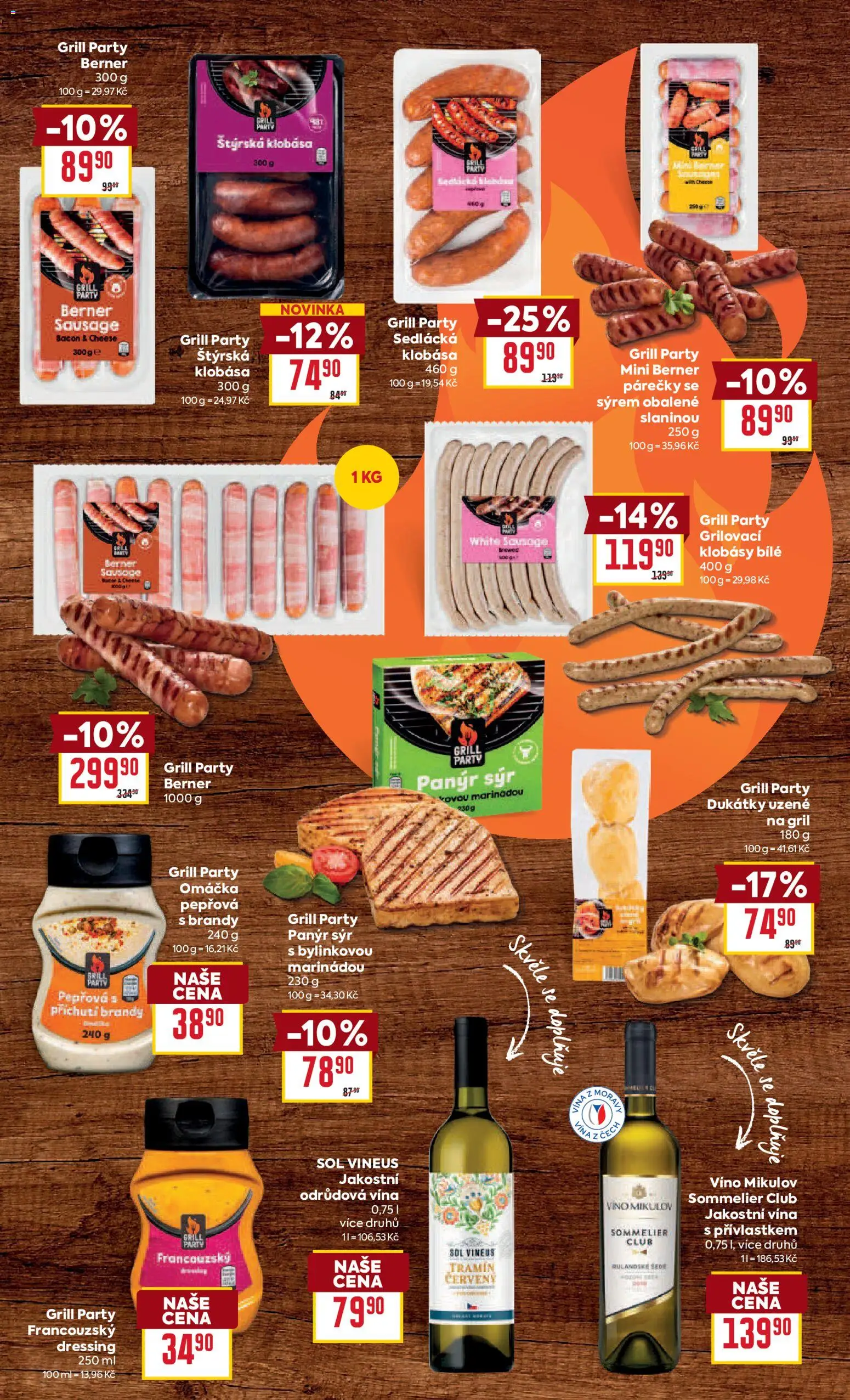 Billa leták - Grilování  od 29.04.2026 | Strana: 5 | Produkty: Víno, Klobásy, Gril, Tramín červený