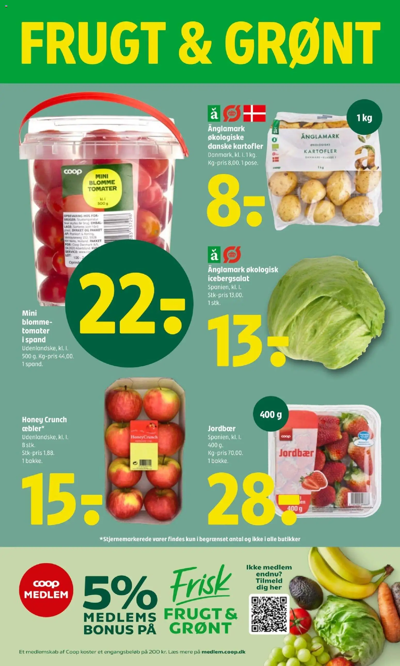 Coop 365 tilbudsavis – gyldig fra 29.01.2026 | Side: 6 | Produkter: Jordbær, Kartofler, Søm, Icebergsalat