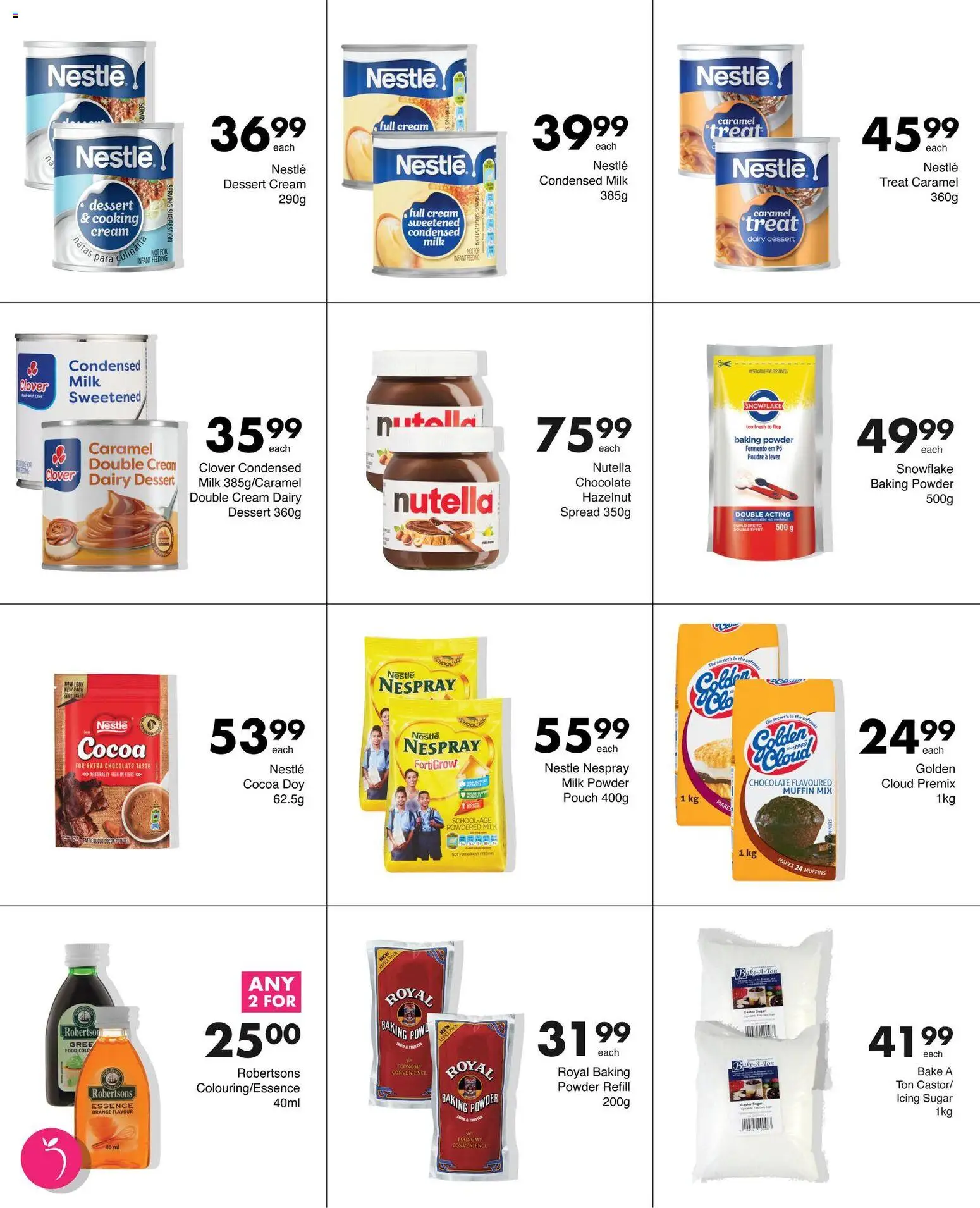 New Save catalogue – valid from 12.02.2026 | Page: 17 | Products: Condensed milk, Chocolate, Baking powder, Sugar