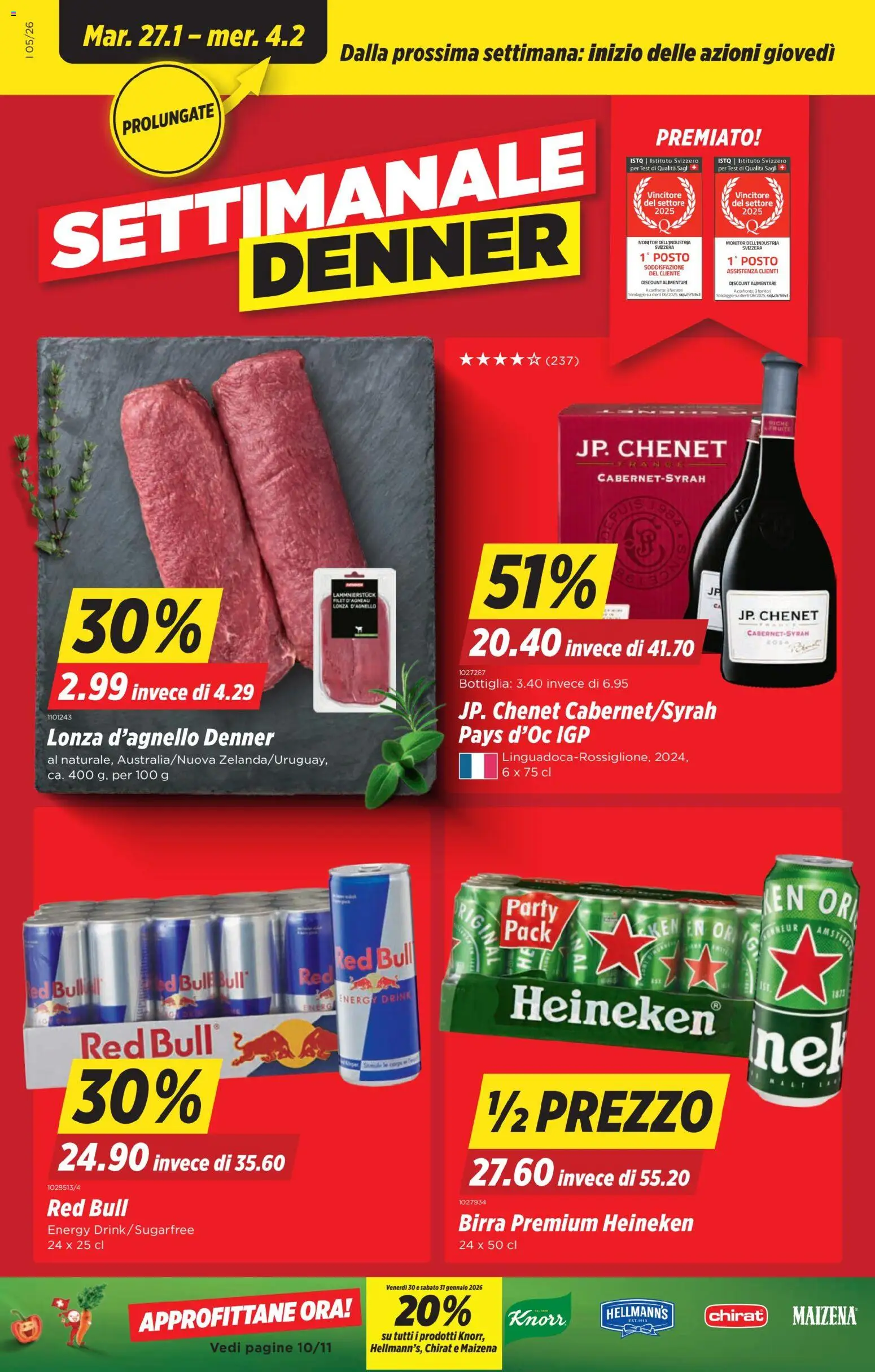 Denner Aktionen IT – gültig ab 27.01.2026 | Seite: 1 | Produkte: Red bull, Monitor