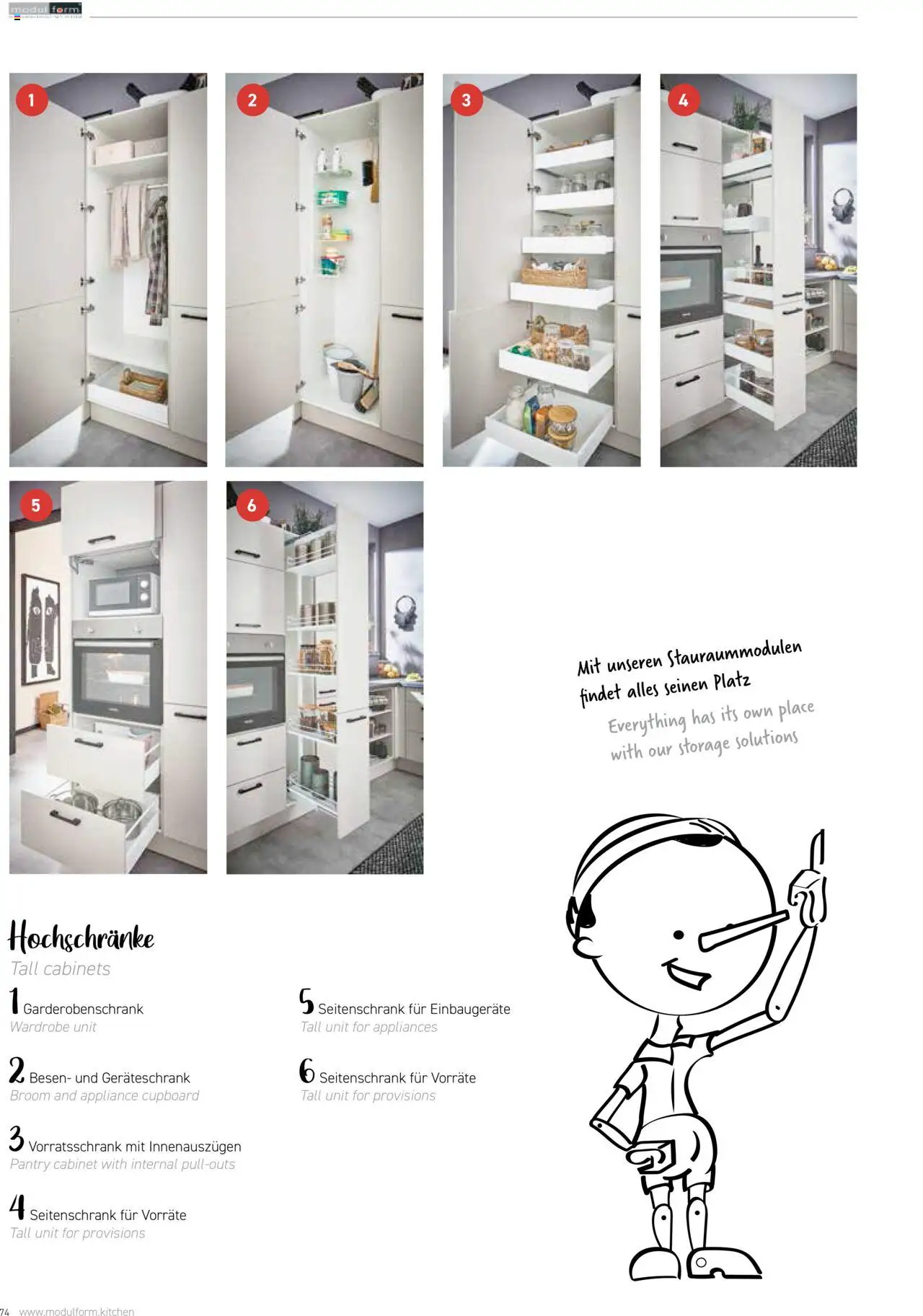 Ostermann Modulform Küchenprospekt  – gültig ab 26.05.2025 | Seite: 74 | Produkte: Garderobenschrank
