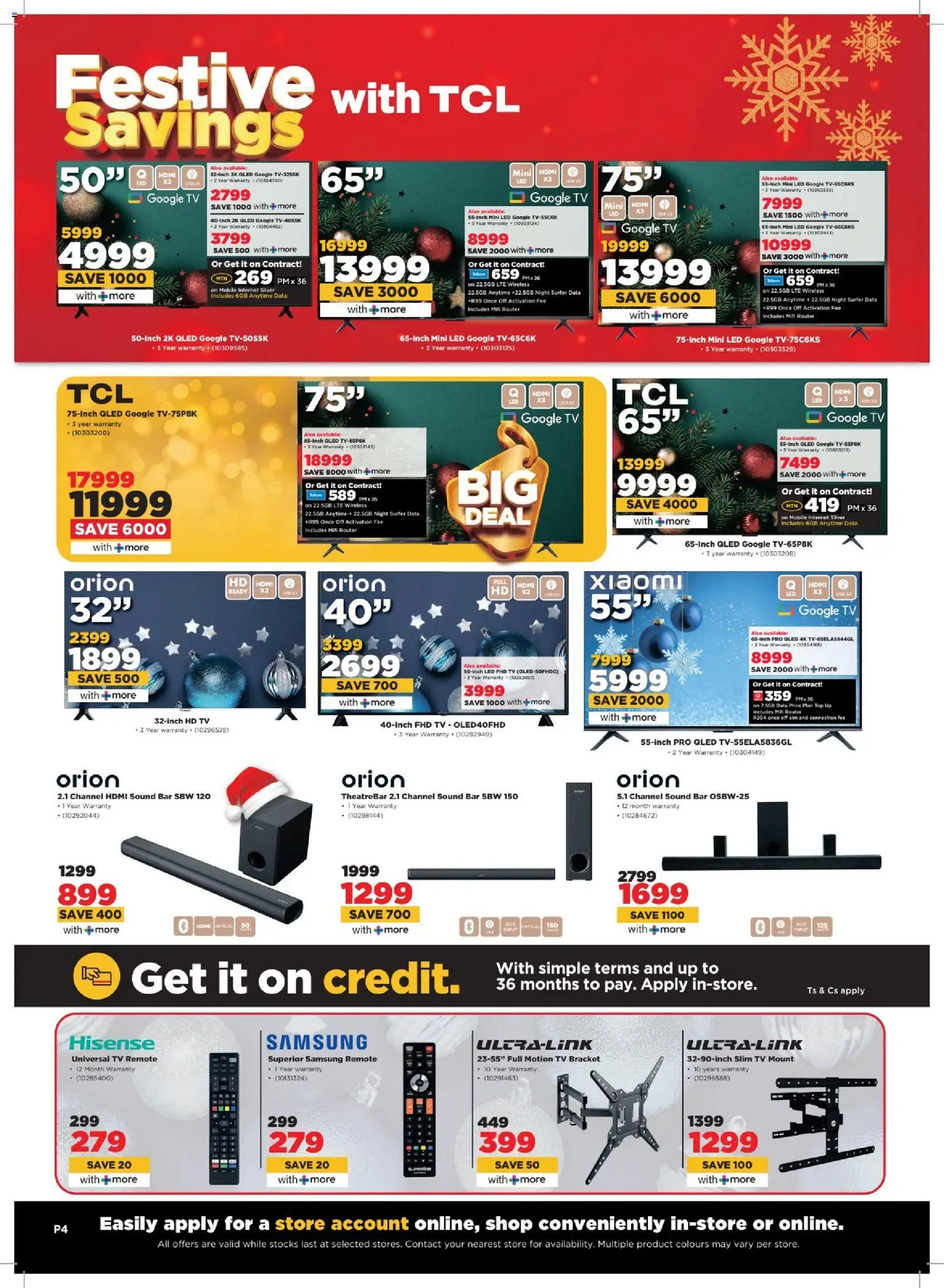 New HiFi Corp catalogue – valid from 02.12.2025 | Page: 4 | Products: Data, Sim, TV, Remote