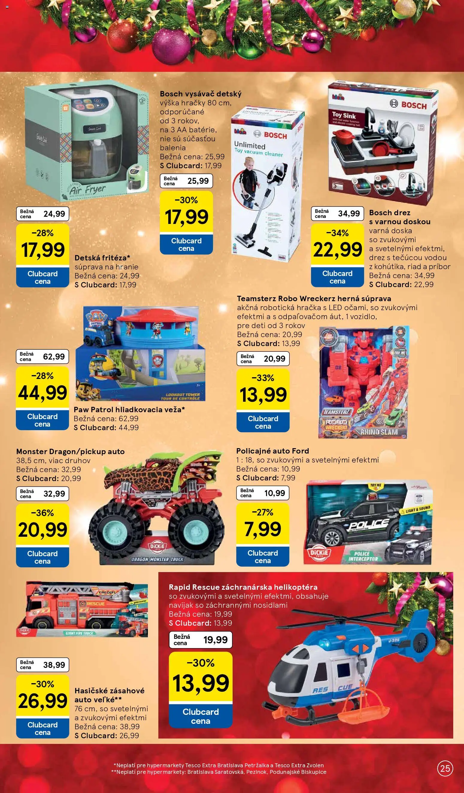 Nové Tesco akcie – leták je platný od 27.10.2025 | Strana: 25 | Produkty: Drez, Police, Varná doska, Bosch