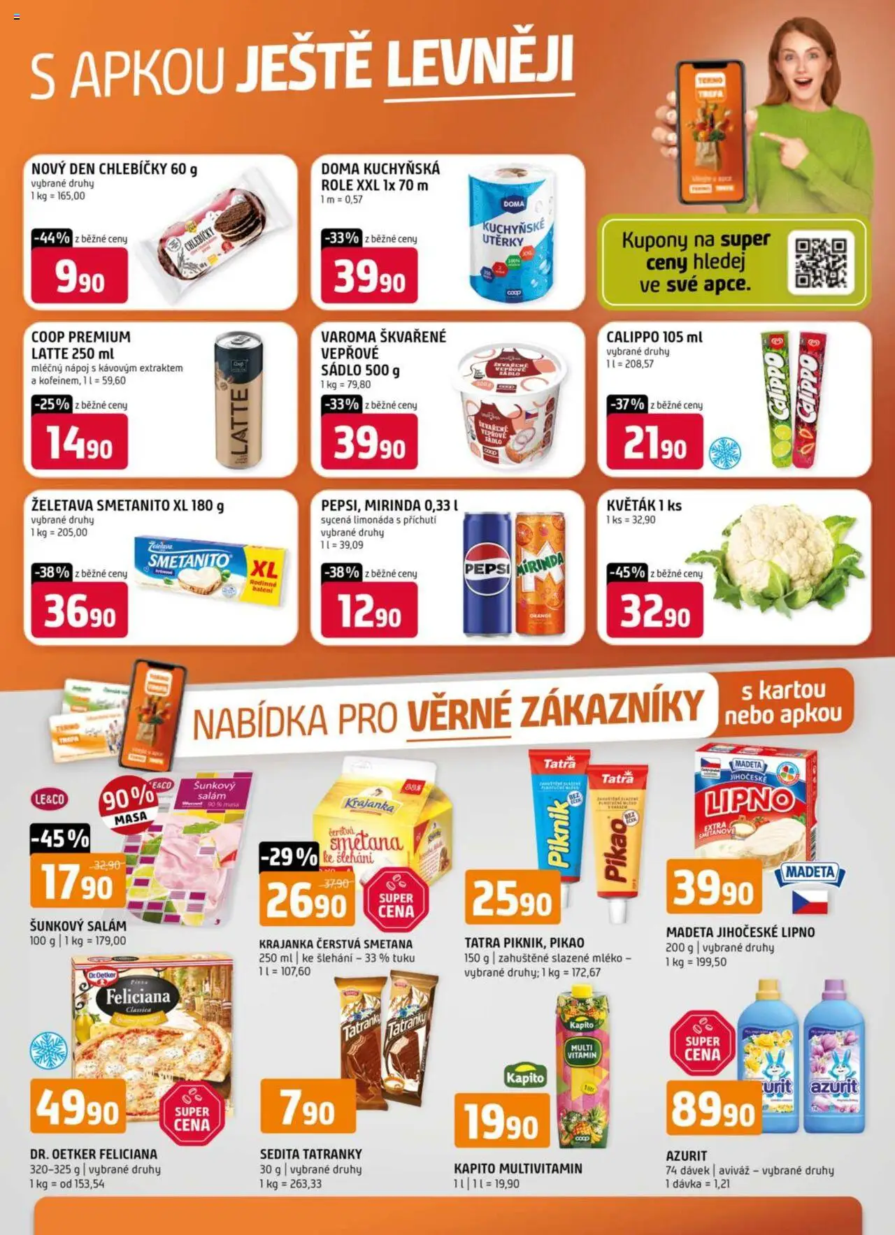 Terno leták od 18.06.2025 | Strana: 20 | Produkty: Smetana, Utěrky, Mirinda, Šunkový salám