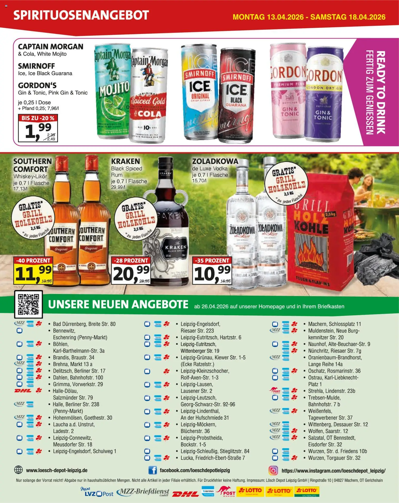 Lösch Depot Prospekt – gültig ab 13.04.2026 | Seite: 4 | Produkte: Berliner, Smirnoff, Captain morgan, Vodka