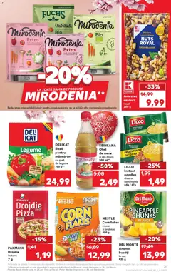 Ofertele Kaufland valabile de la 08.04.2026 | Pagină: 31 | Produse: Şerit ödül, Oțet, Pizza, Noodles