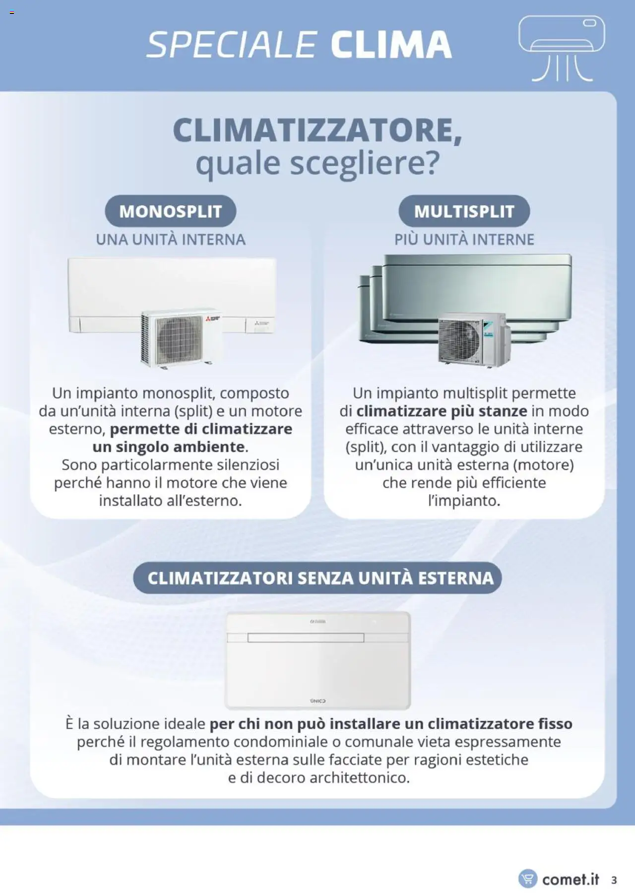 Volantino Comet del 01.08.2025 | Pagina: 3 | Prodotti: Climatizzatore