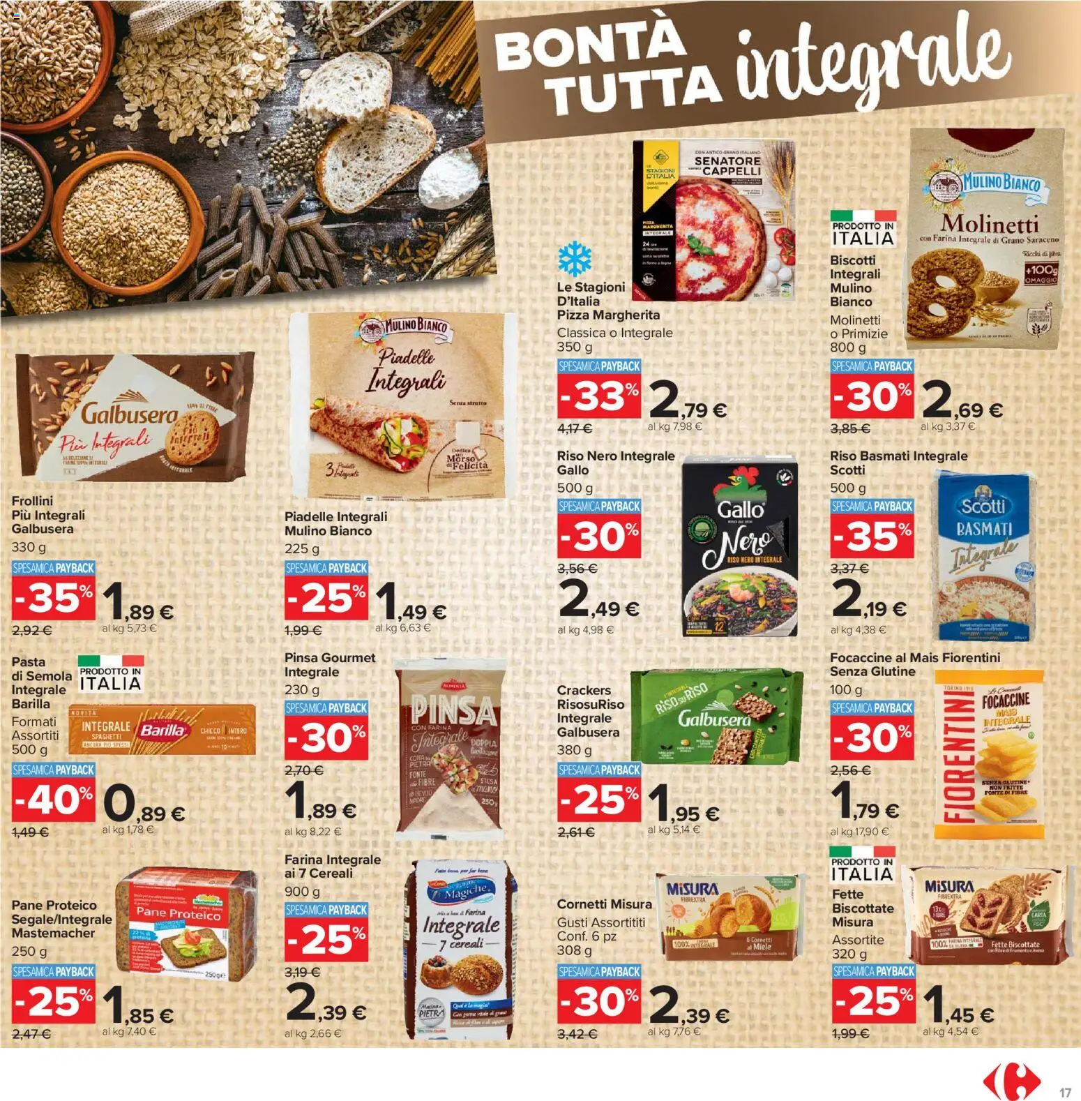 Volantino Carrefour del 02.03.2026 | Pagina: 17 | Prodotti: Riso Basmati, Riso, Biscotti, Farina