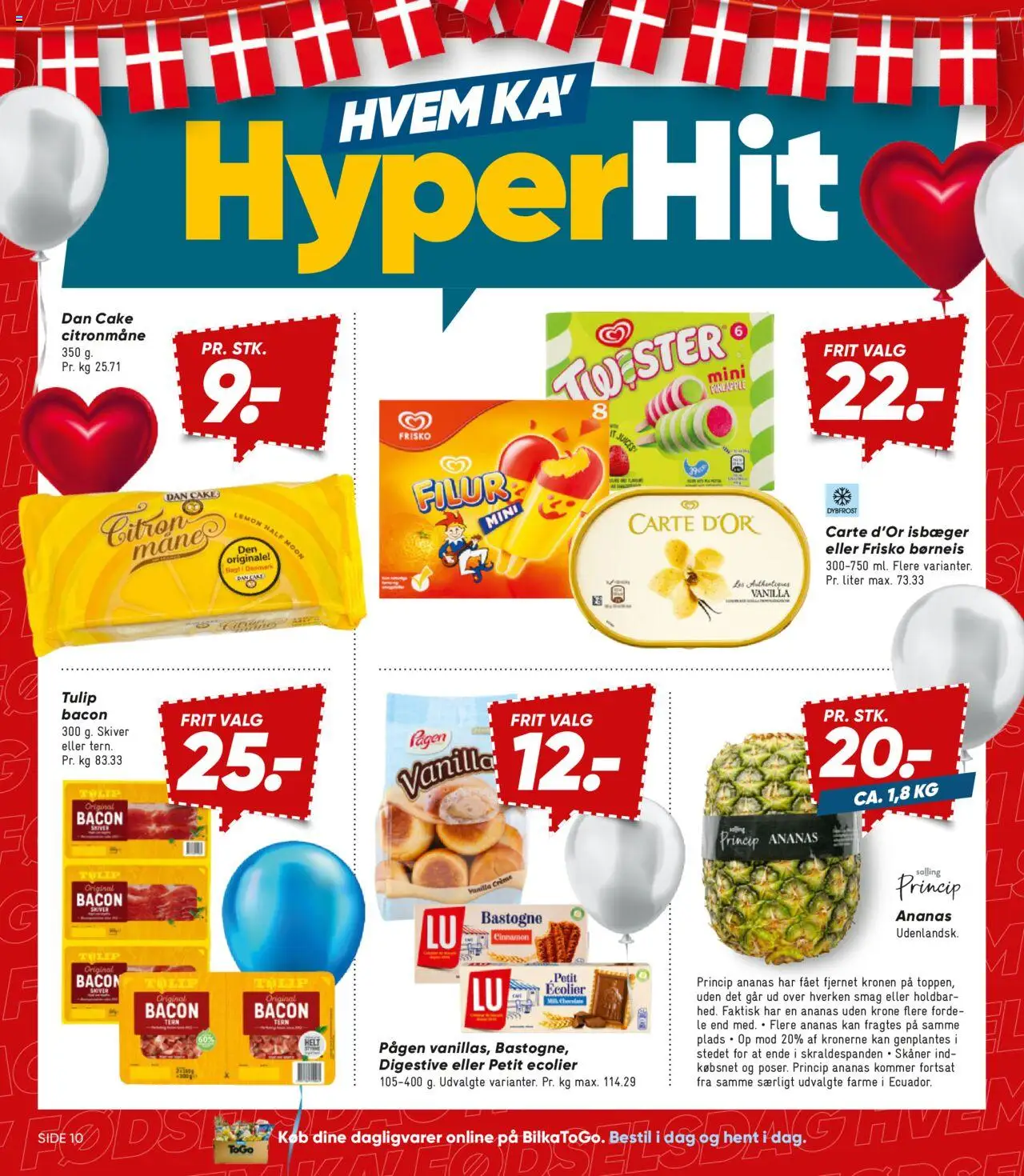 Bilka Tilbudsavis gyldig fra 22.08.2025 | Side: 10 | Produkter: Creme, Ananas, Citronmåne, Bacon