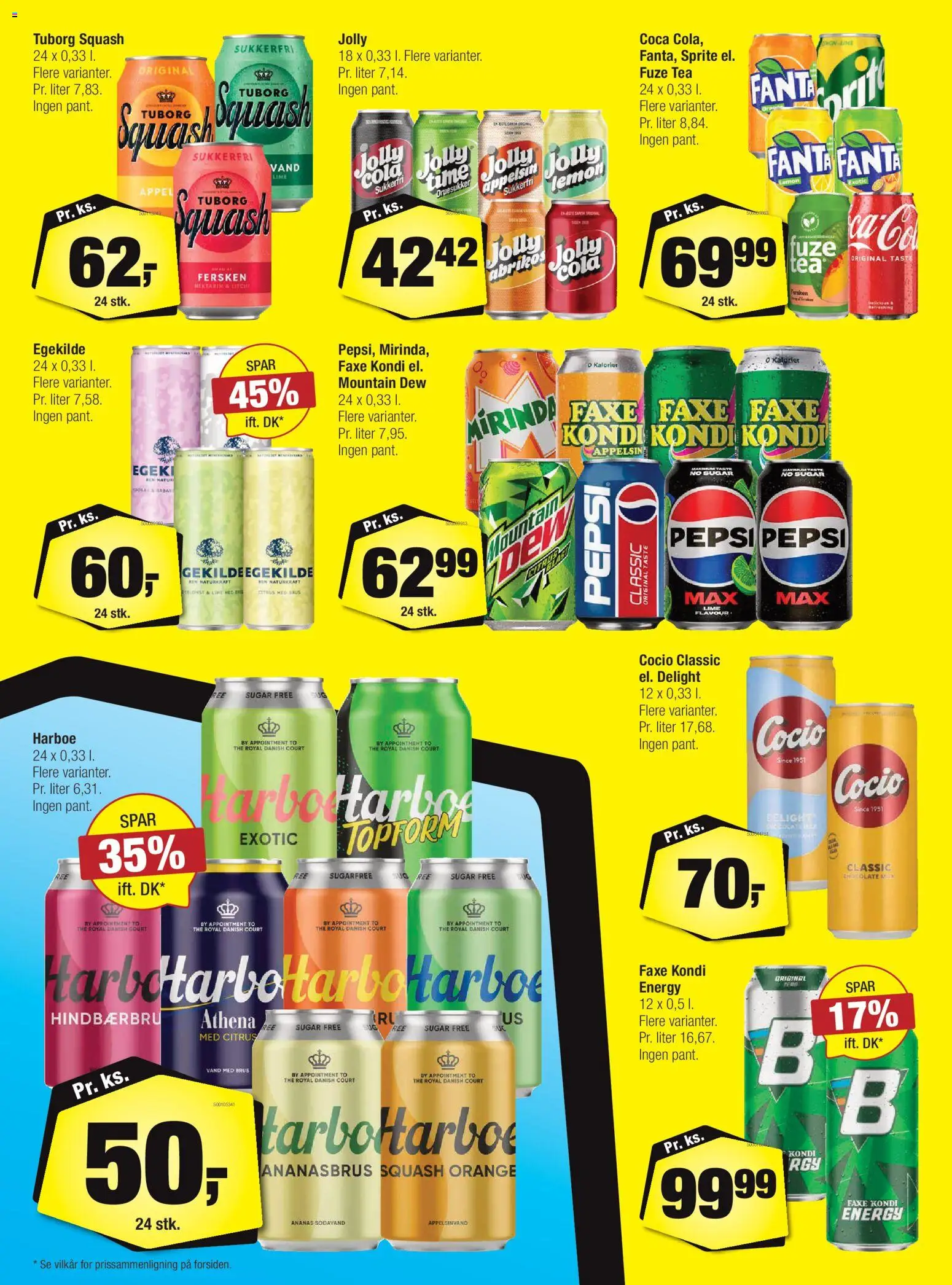 Calle tilbudsavis – gyldig fra 28.01.2026 | Side: 23 | Produkter: Fanta, Faxe Kondi, Cola, Tuborg Squash