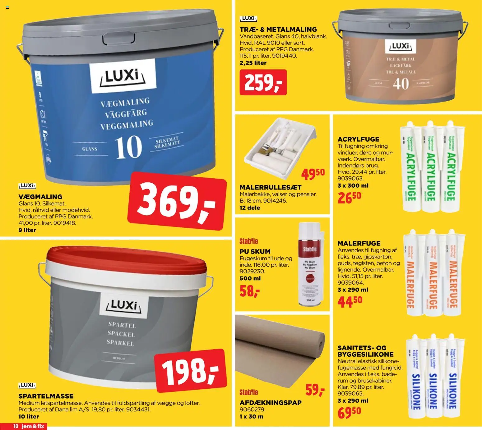 Jem & fix tilbudsavis – gyldig fra 01.01.2026 | Side: 10 | Produkter: Spartelmasse