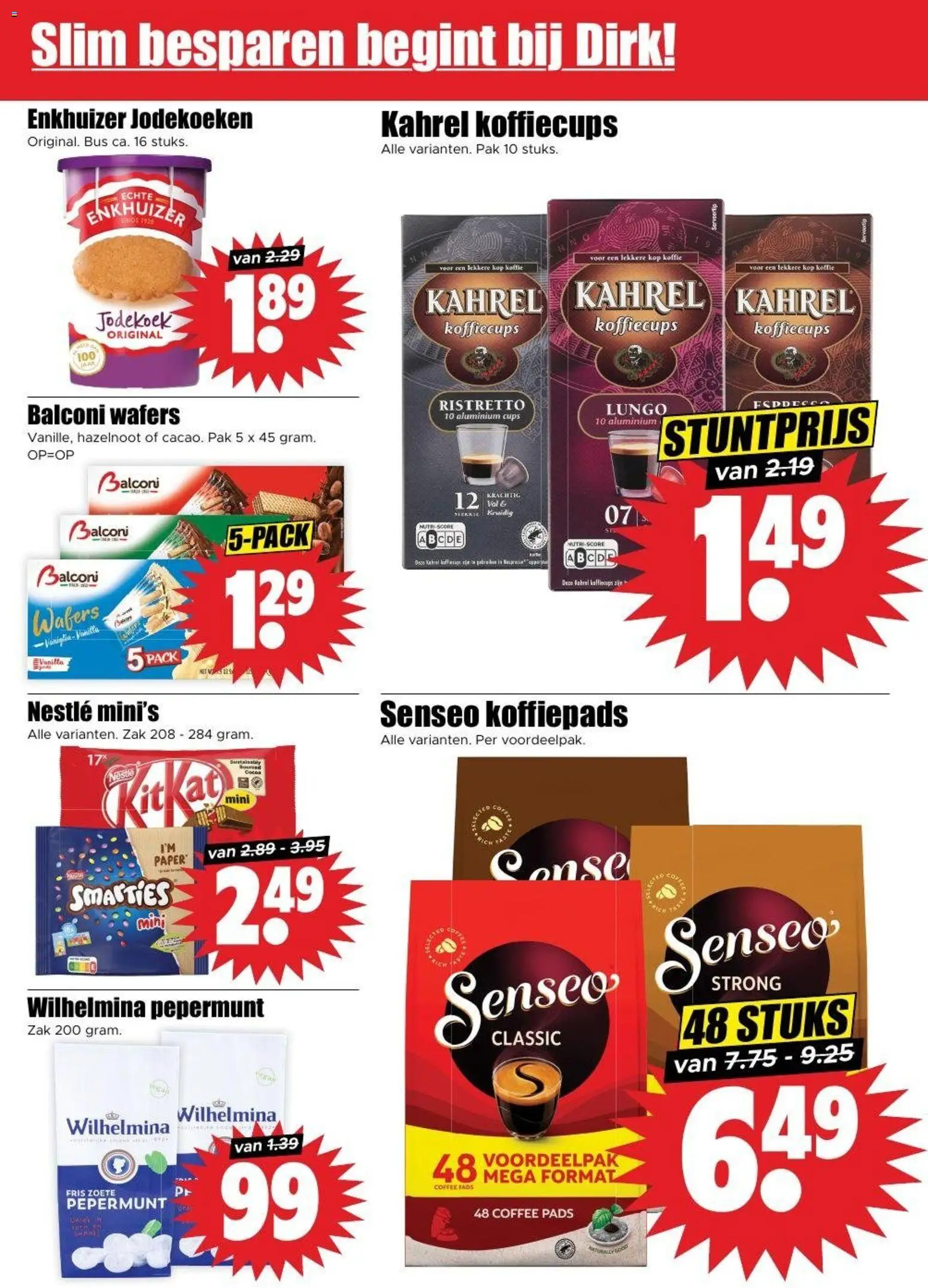 {H1} | Pagina: 18 | Producten: Koffie, Zak, Pepermunt, Pads