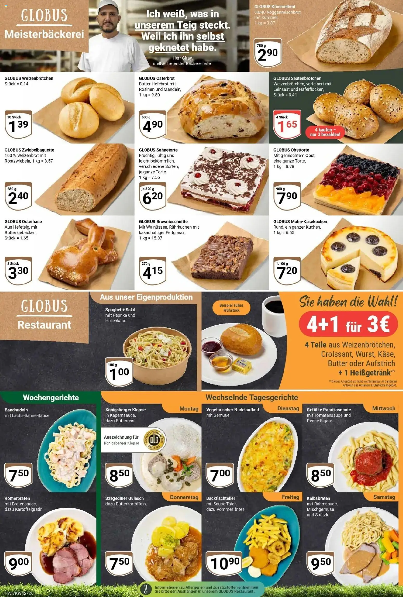 Globus prospekt Hattersheim	 – gültig ab 15.03.2026 | Seite: 5 | Produkte: Butter, Pommes, Pommes frites, Gemüse